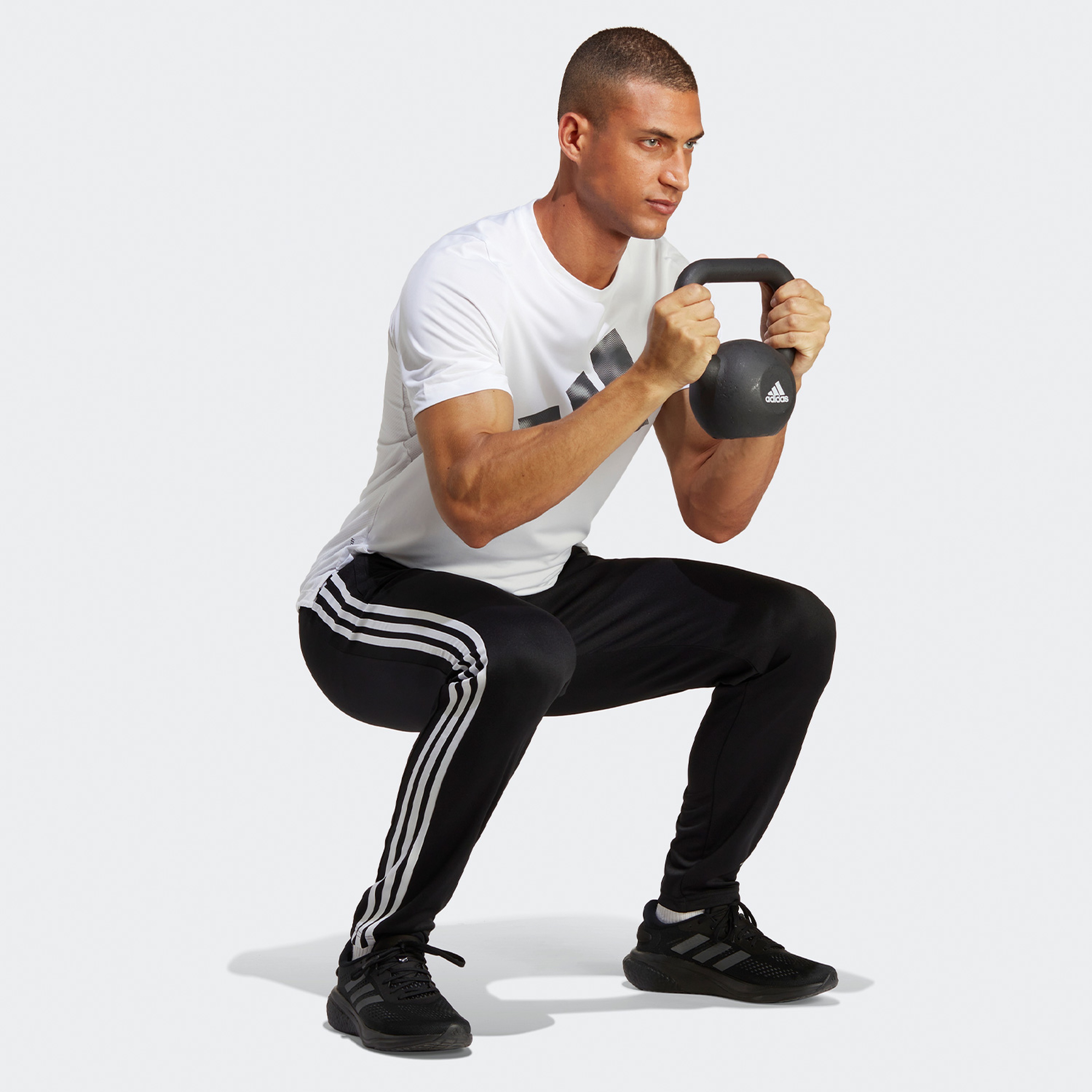 Adidas Erkek Siyah Eşofman Altı