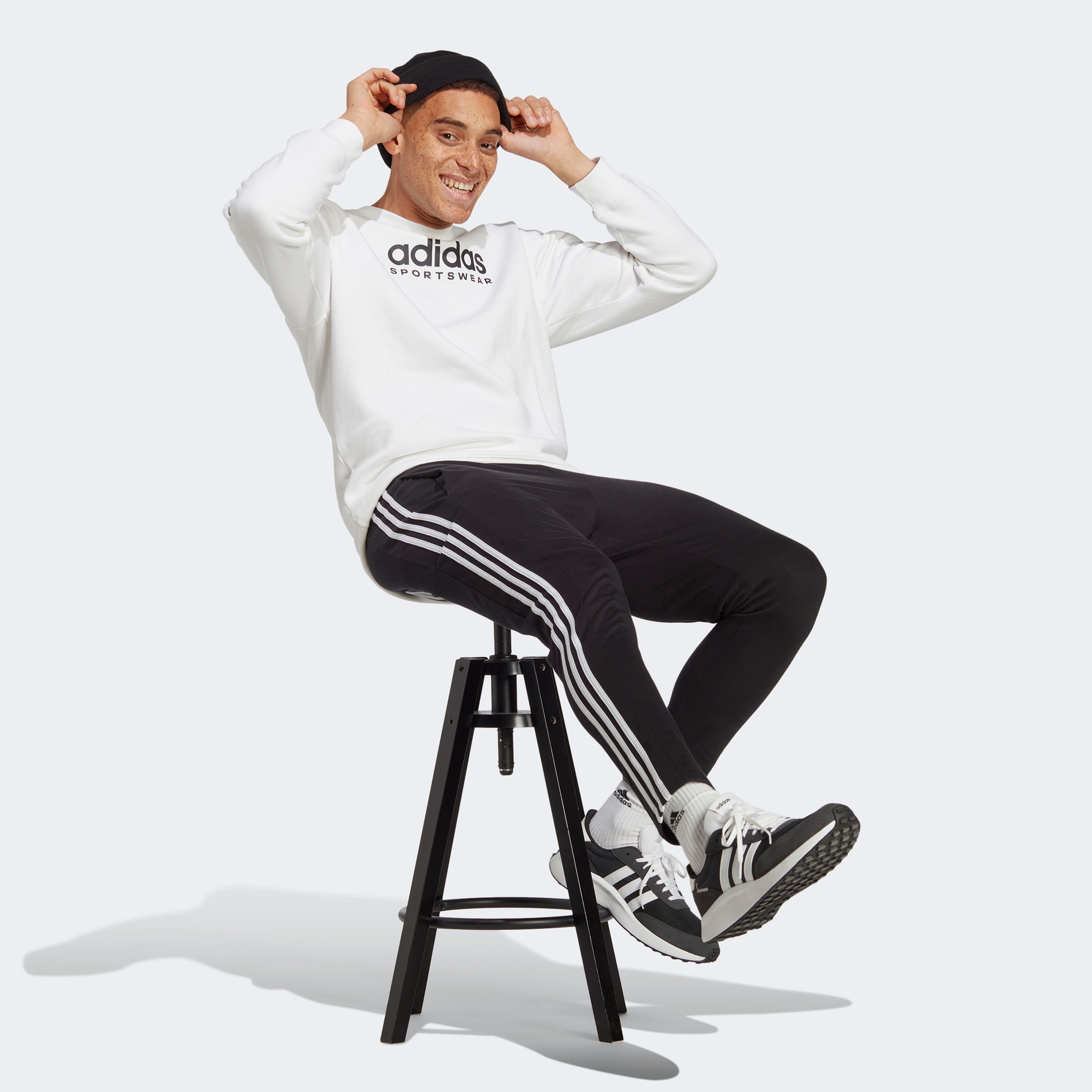 Adidas Erkek Siyah Eşofman Altı