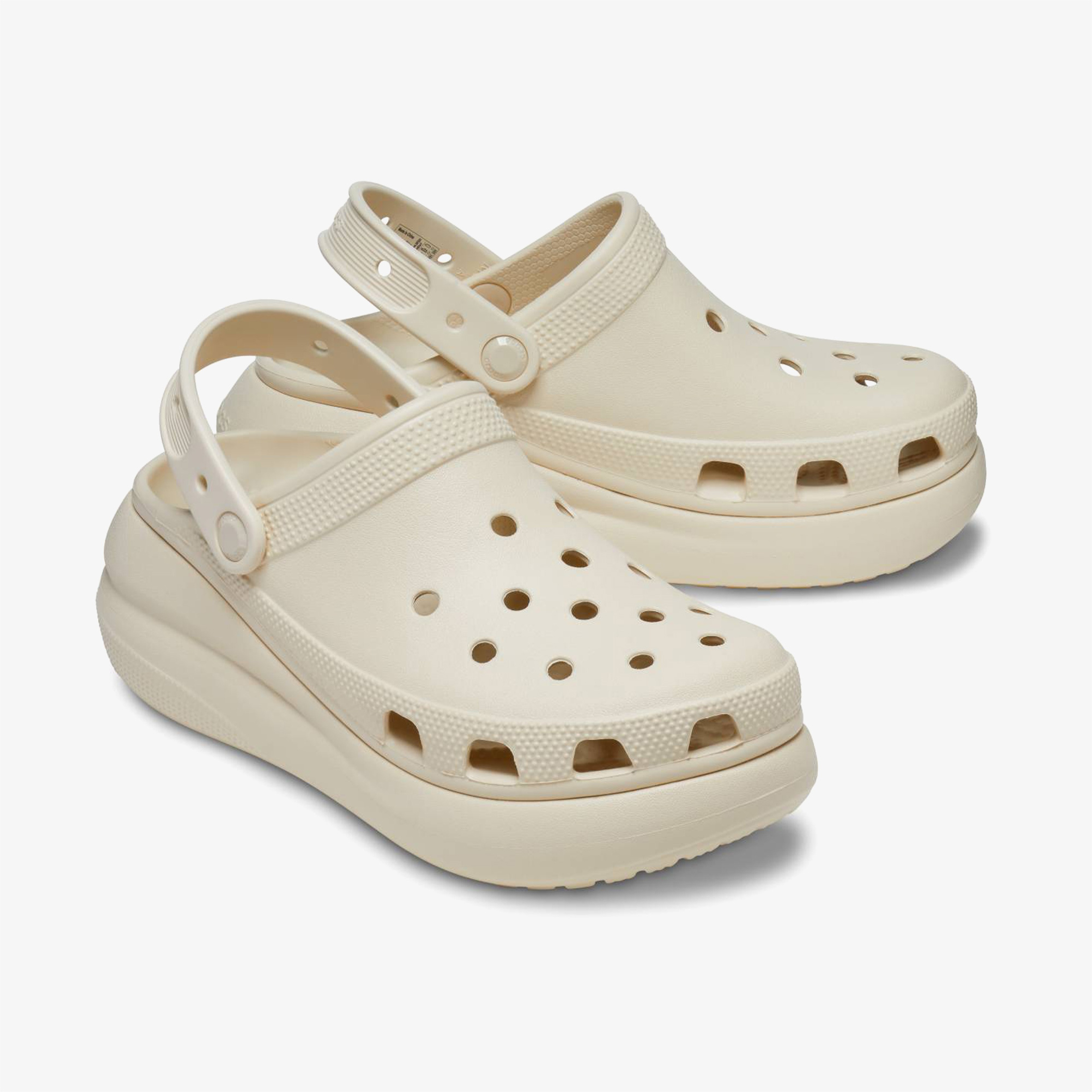 Crocs Classic Crush Clog Kadın Krem Terlik