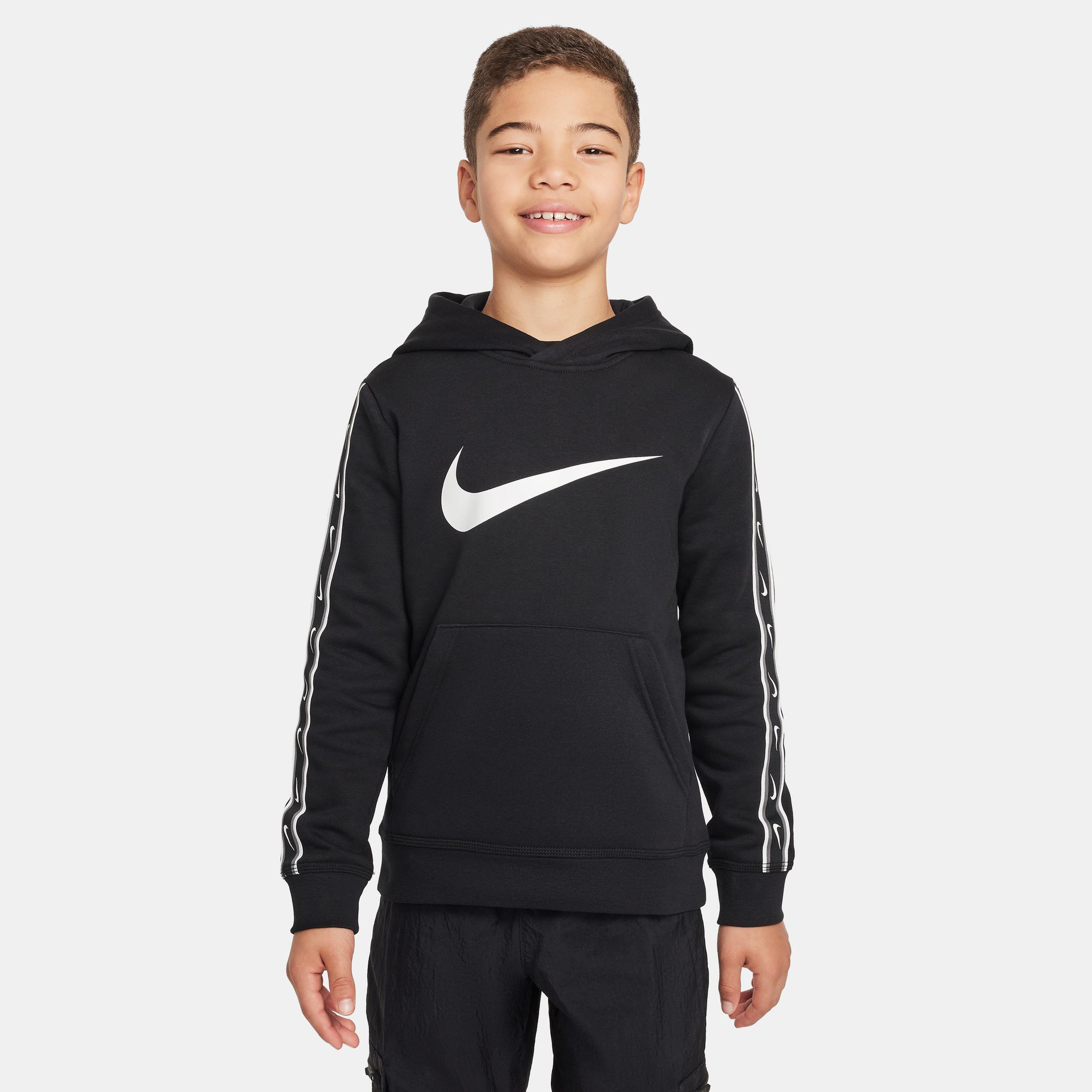 Nike Sportswear Repeat Fleece Pullover Çocuk Siyah Hoodie