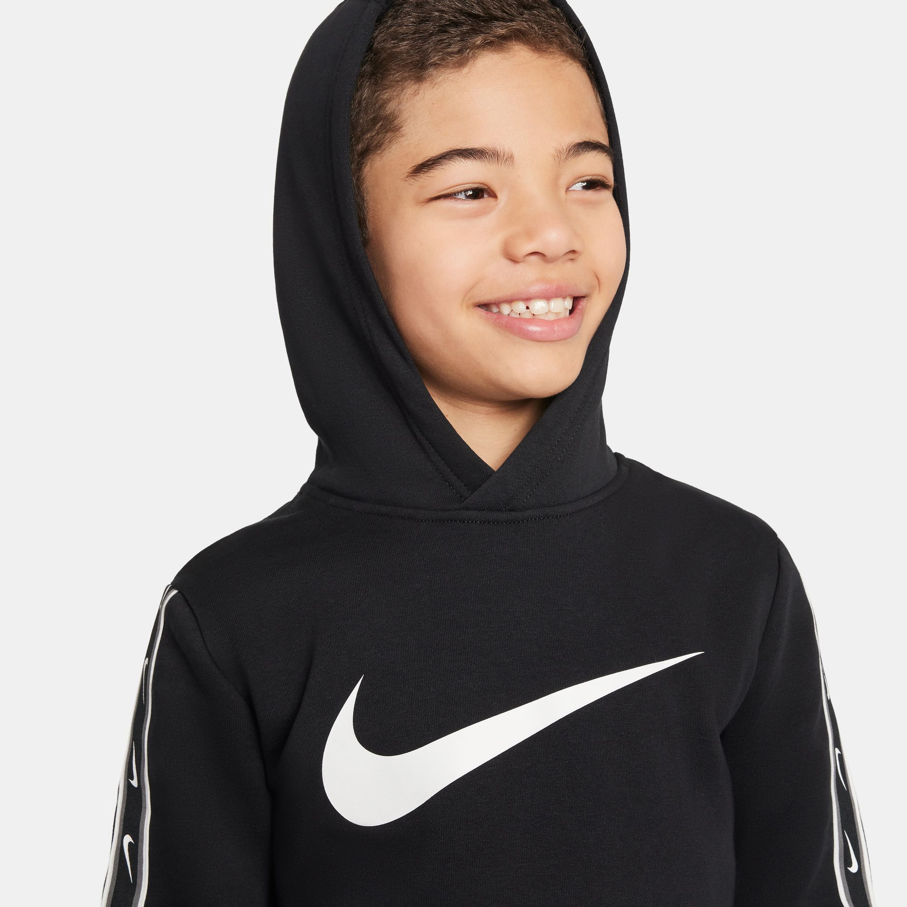 Nike Sportswear Repeat Fleece Pullover Çocuk Siyah Hoodie