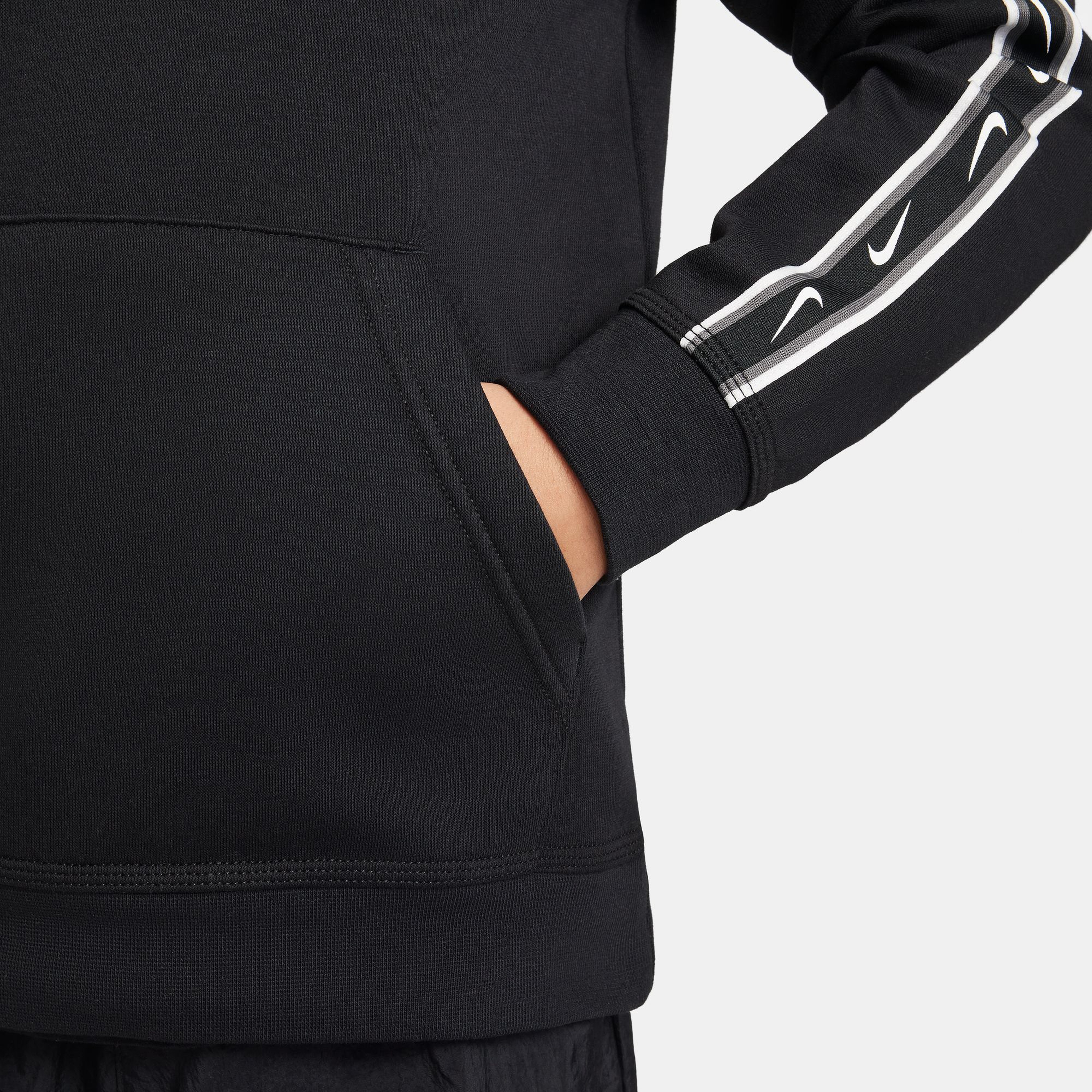 Nike Sportswear Repeat Fleece Pullover Çocuk Siyah Hoodie