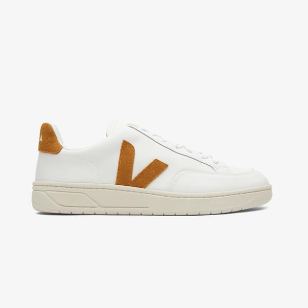 Veja V12 Leather Erkek Beyaz Sneaker