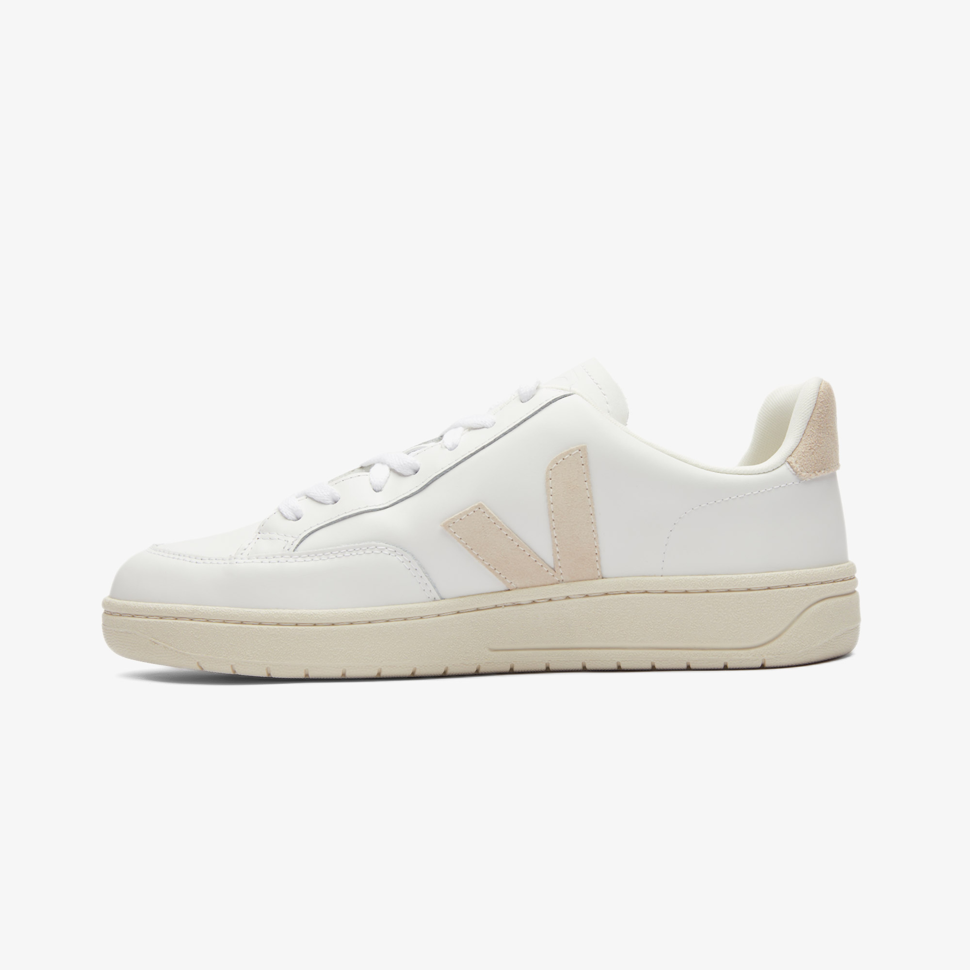 Veja V12 Leather Erkek Beyaz Sneaker