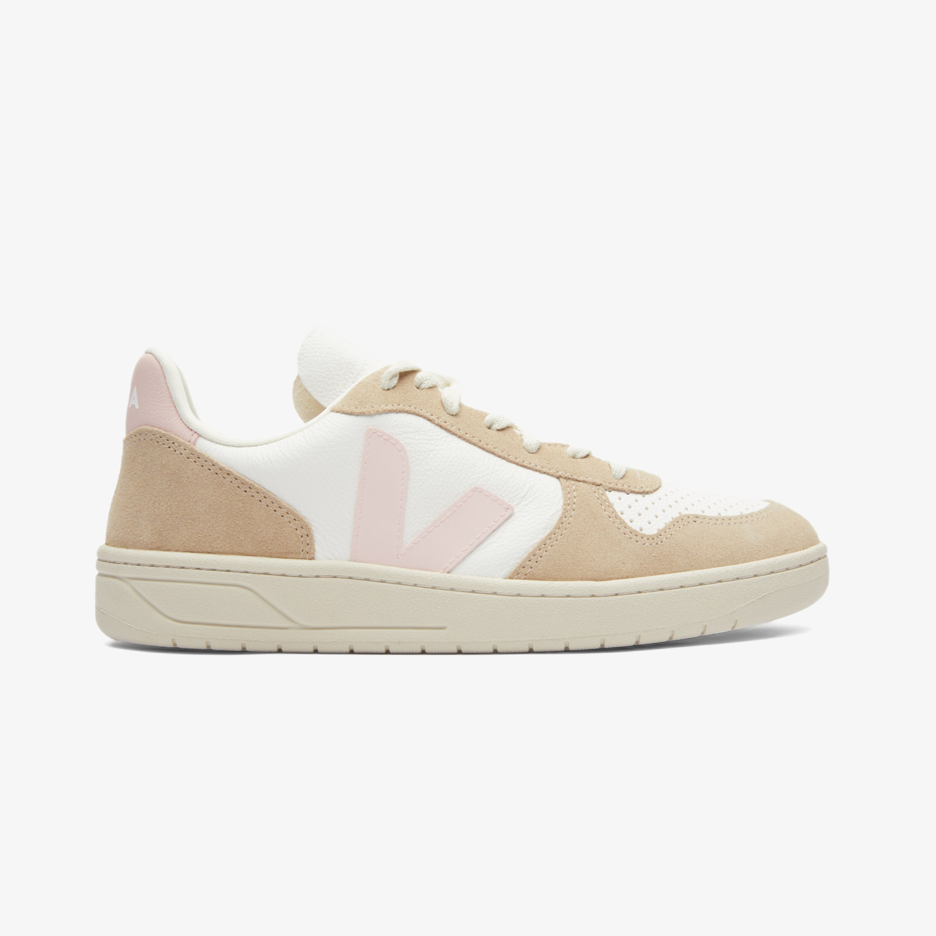 Veja V10 Chromefree Leather Erkek Krem Sneaker