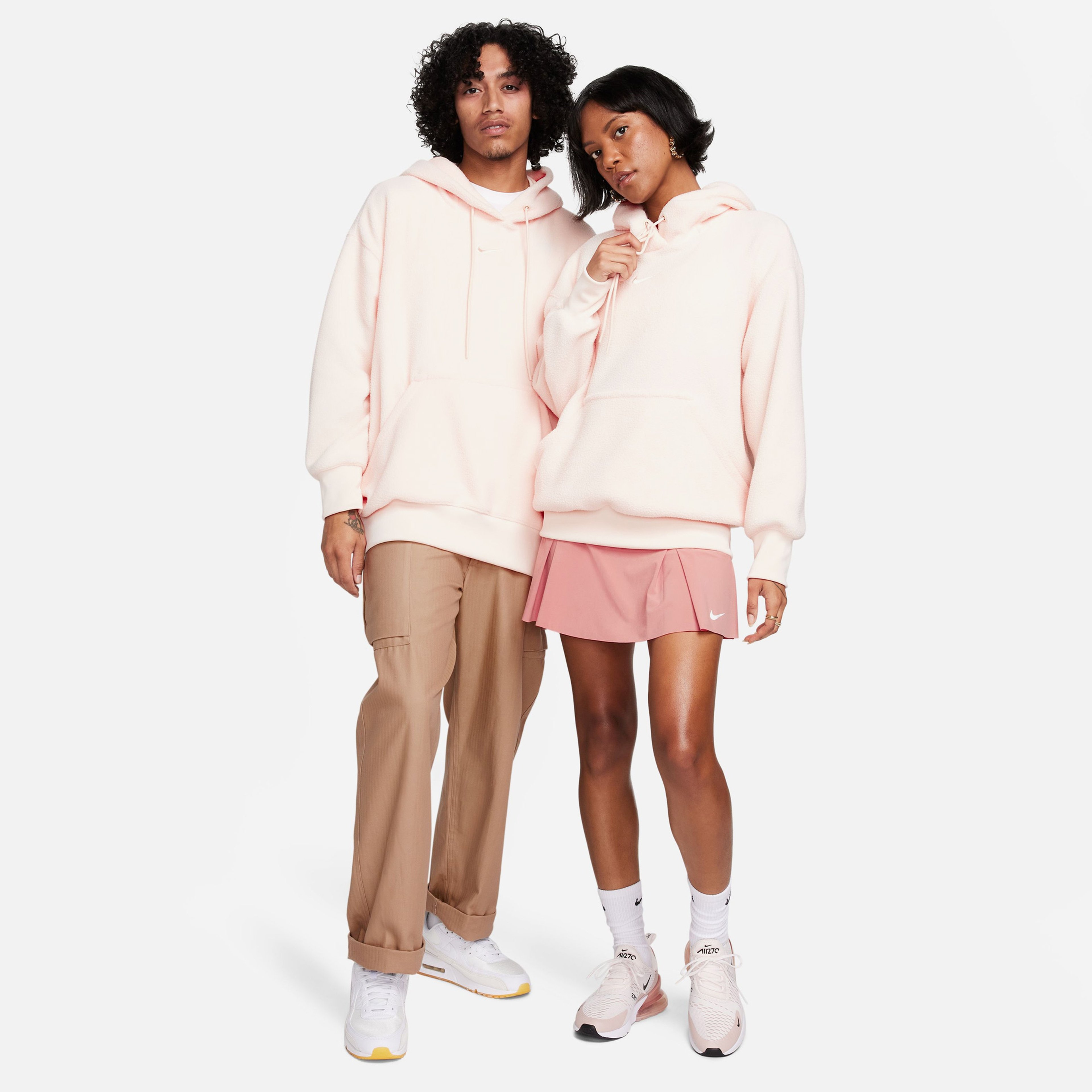 Nike Sportswear Plush Kadın Turuncu Hoodie