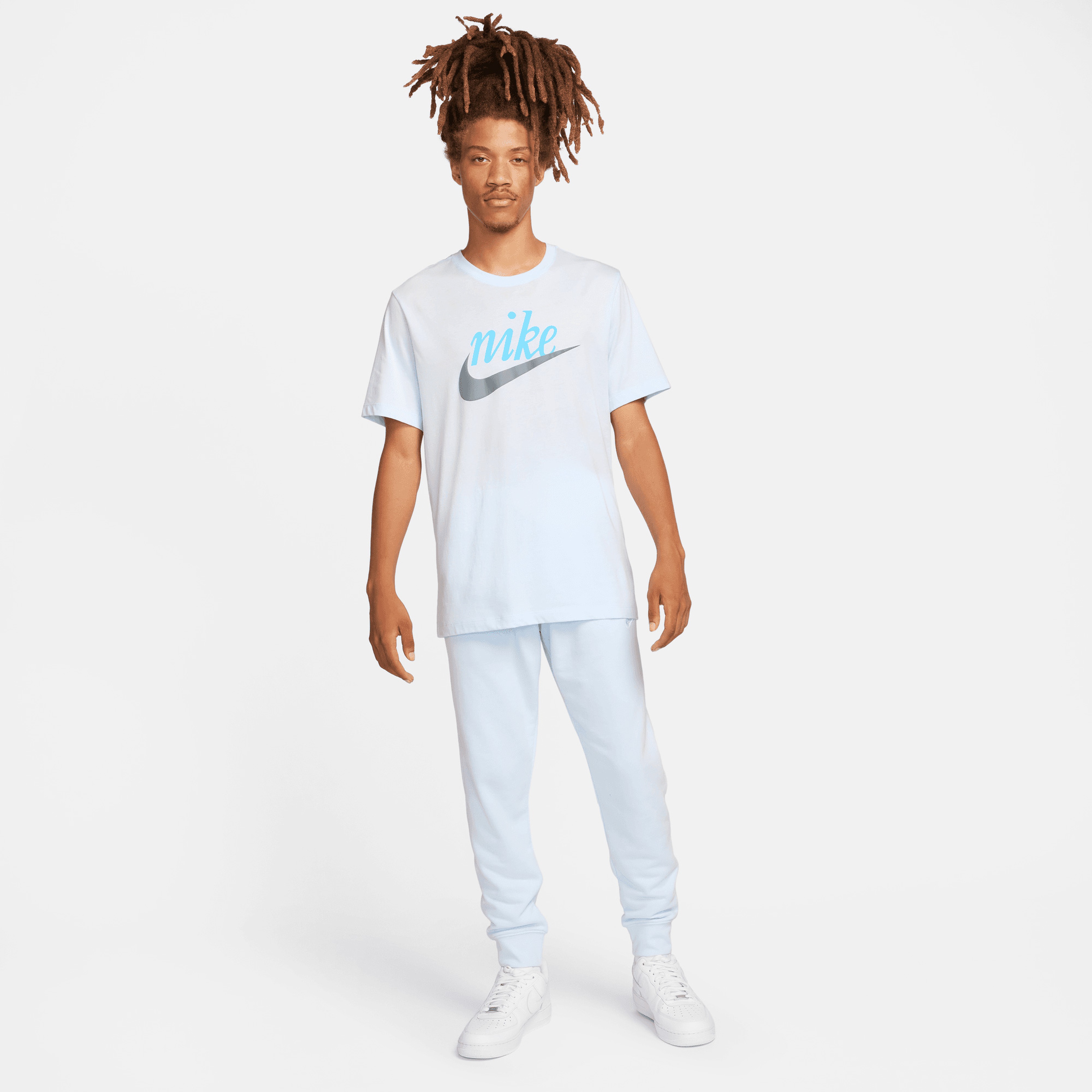 Nike Club French Terry Erkek Mavi Eşofman Altı