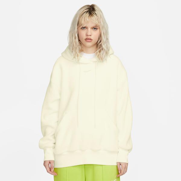Nike Sportswear Plush Kadın Krem Hoodie