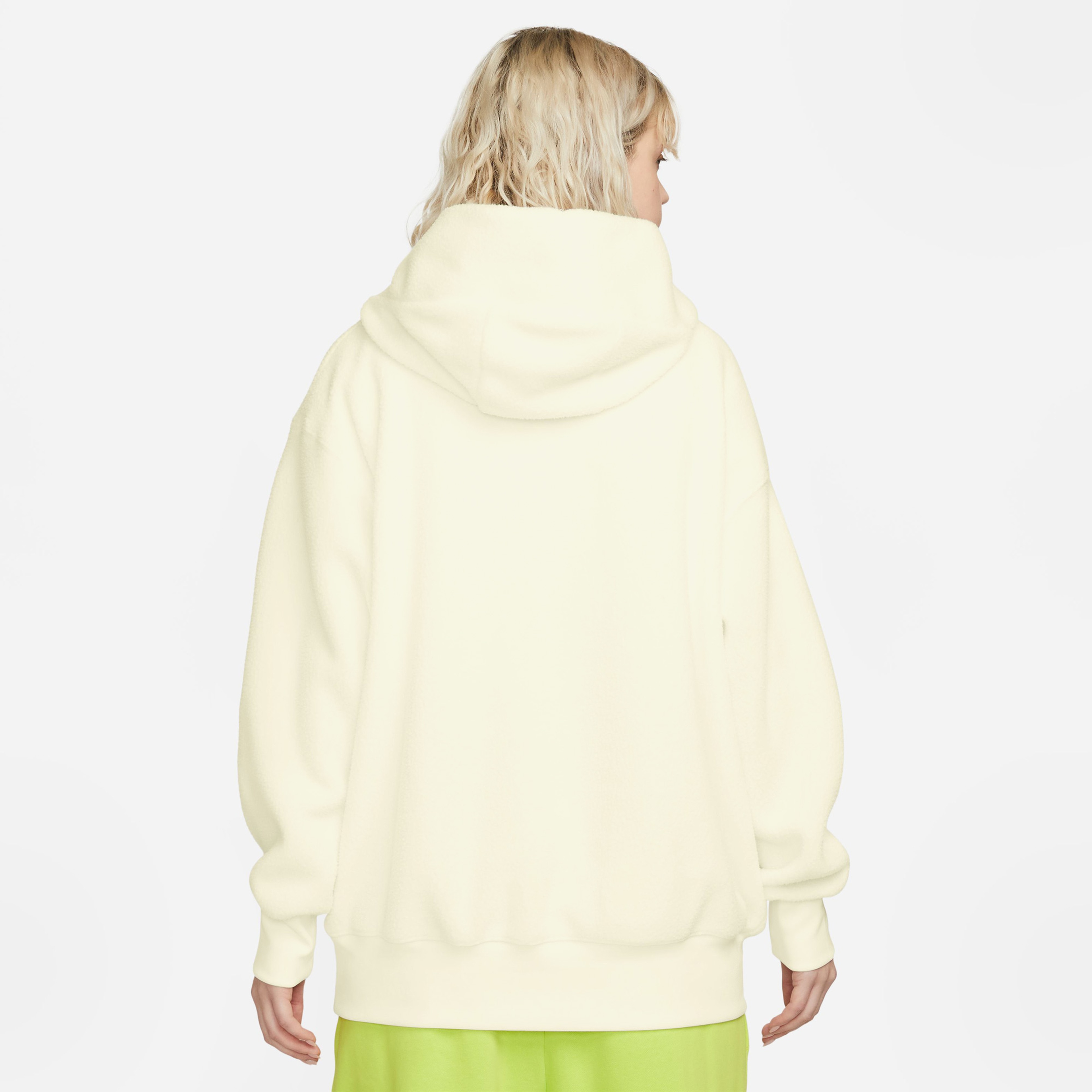 Nike Sportswear Plush Kadın Krem Hoodie