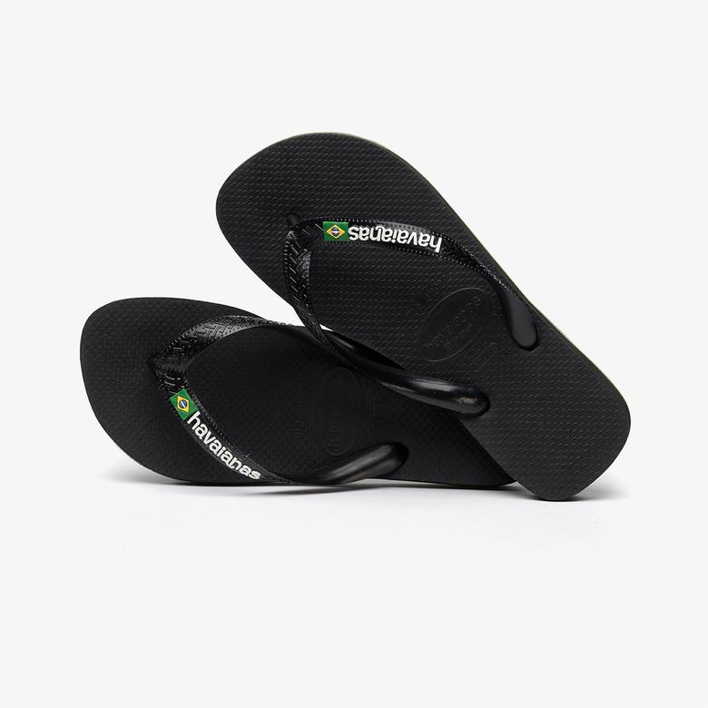 Havaianas Brasil Logo Unisex Siyah Terlik