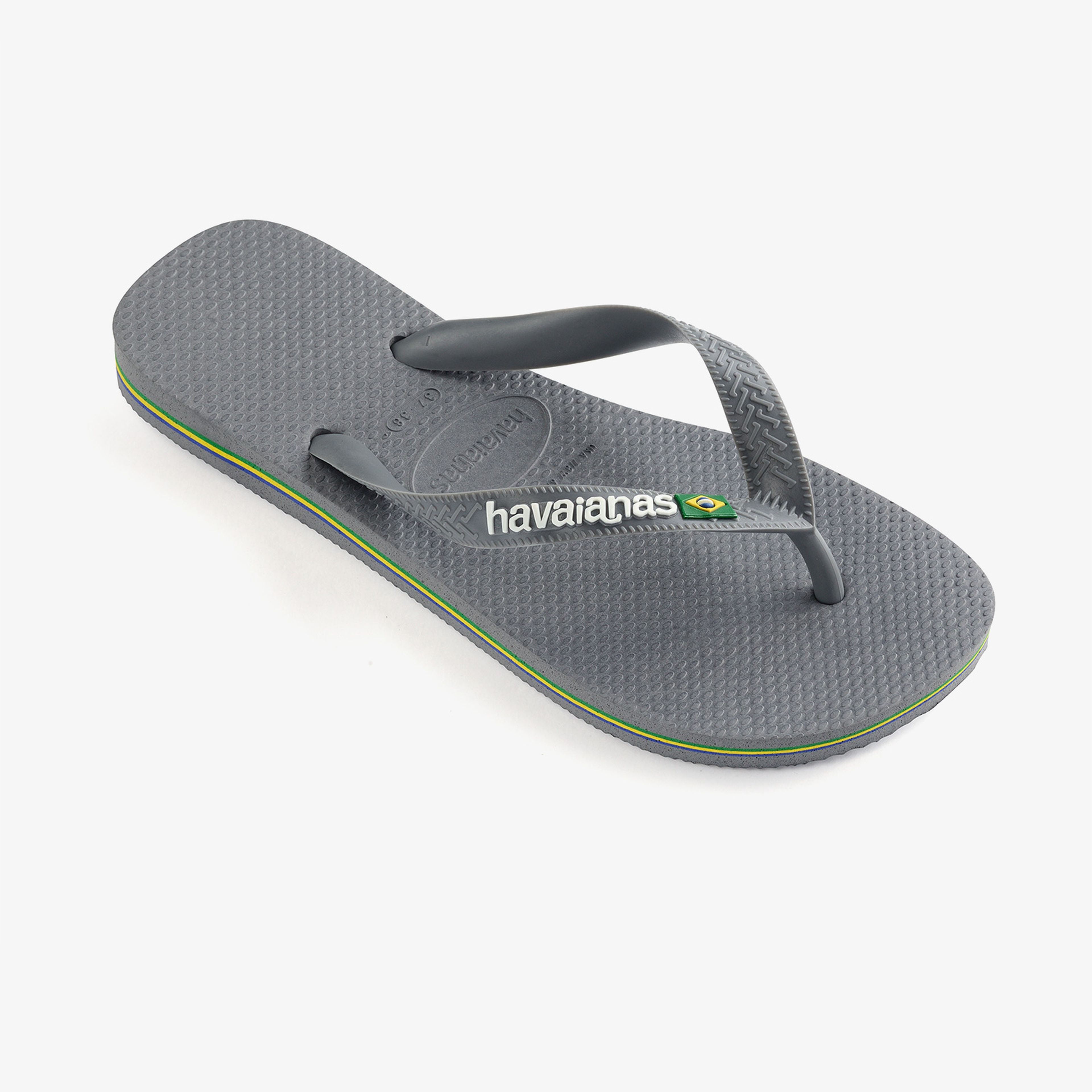 Havaianas Brasil Logo Erkek Gri Terlik