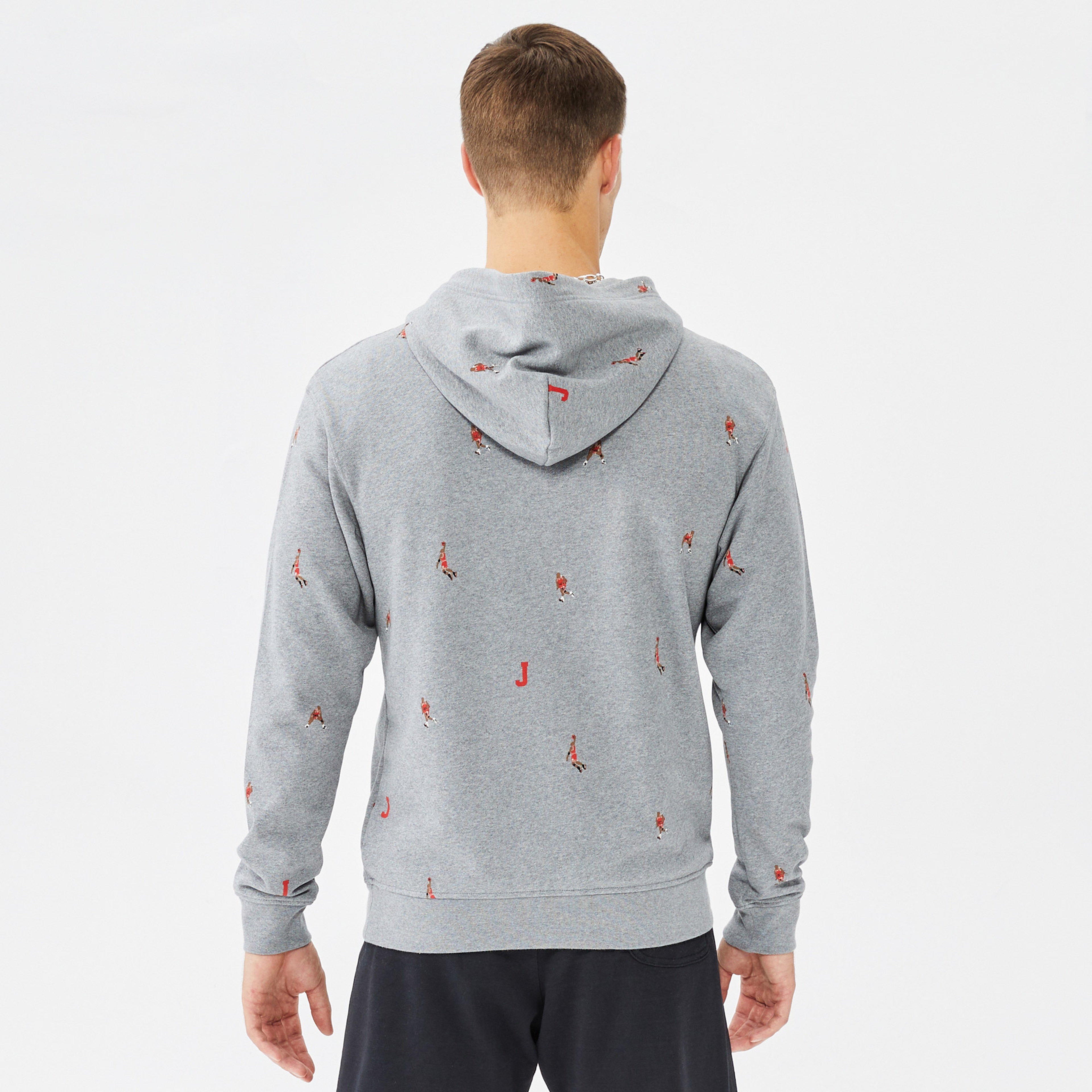 Jordan Essentials Erkek Gri Kapüşonlu Sweatshirt
