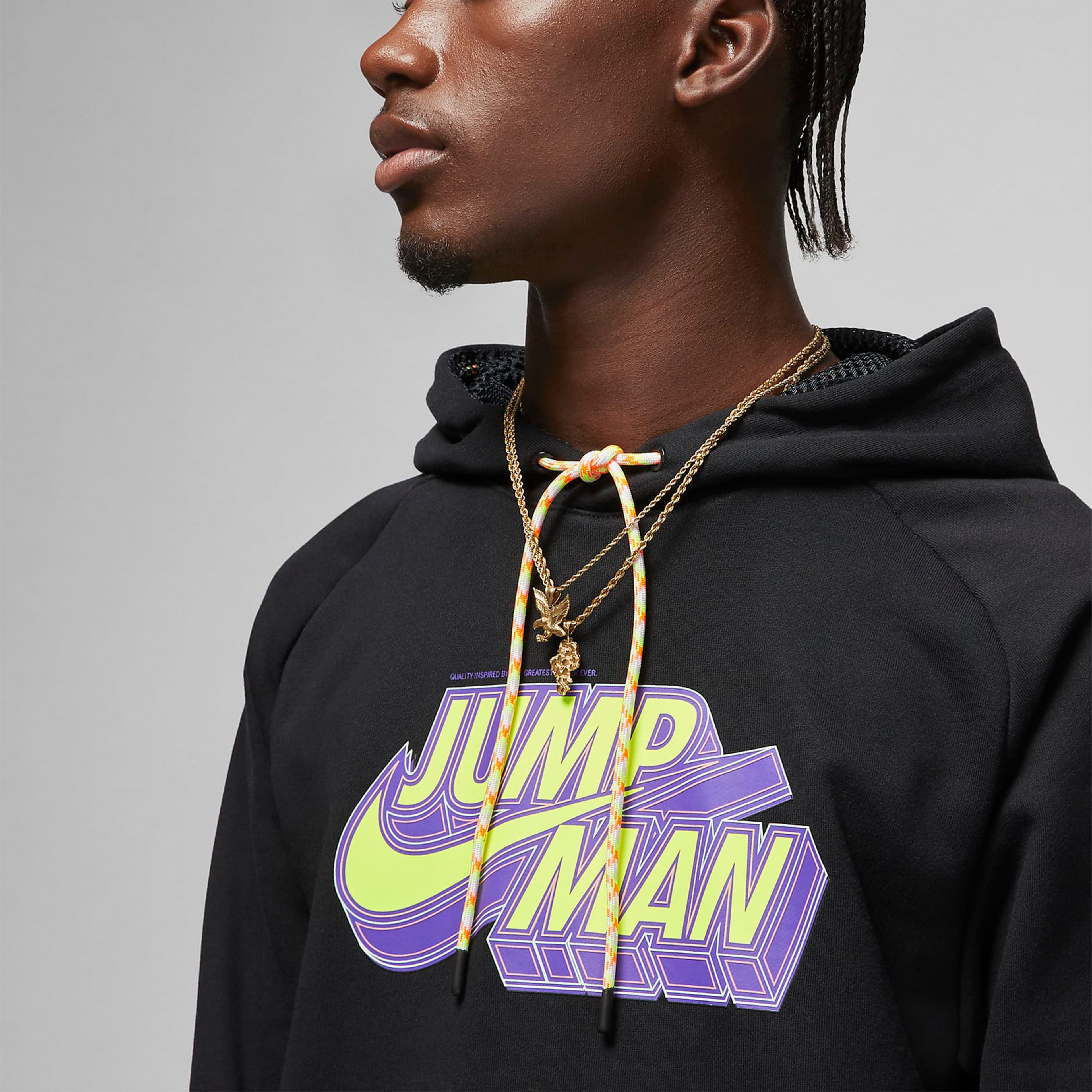 Jordan Jumpman Erkek Siyah Kapüşonlu Sweatshirt