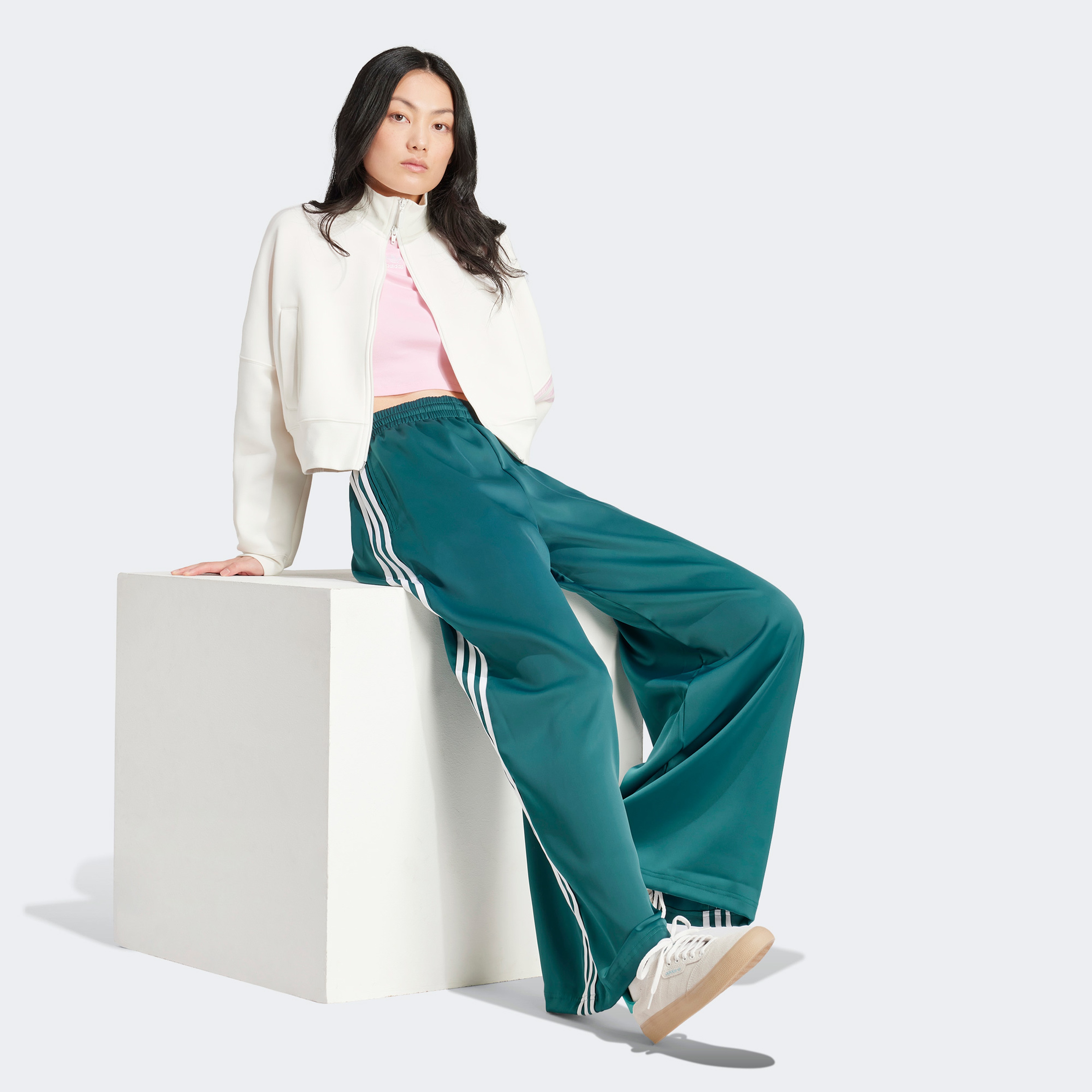 adidas Originals Satin Tp Wl Unisex Yeşil Eşofman Altı48IP2960