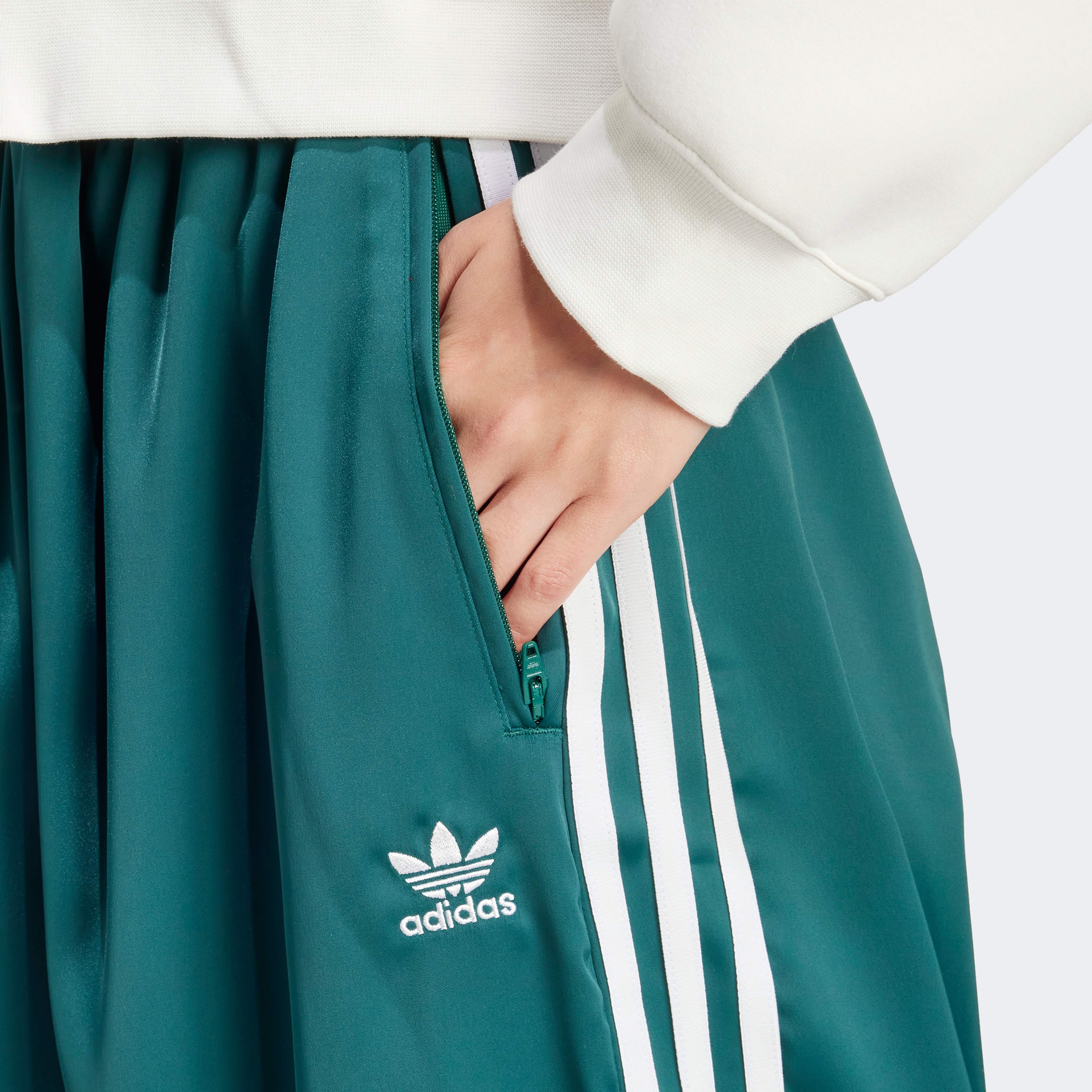 adidas Originals Satin Tp Wl Unisex Yeşil Eşofman Altı48IP2960