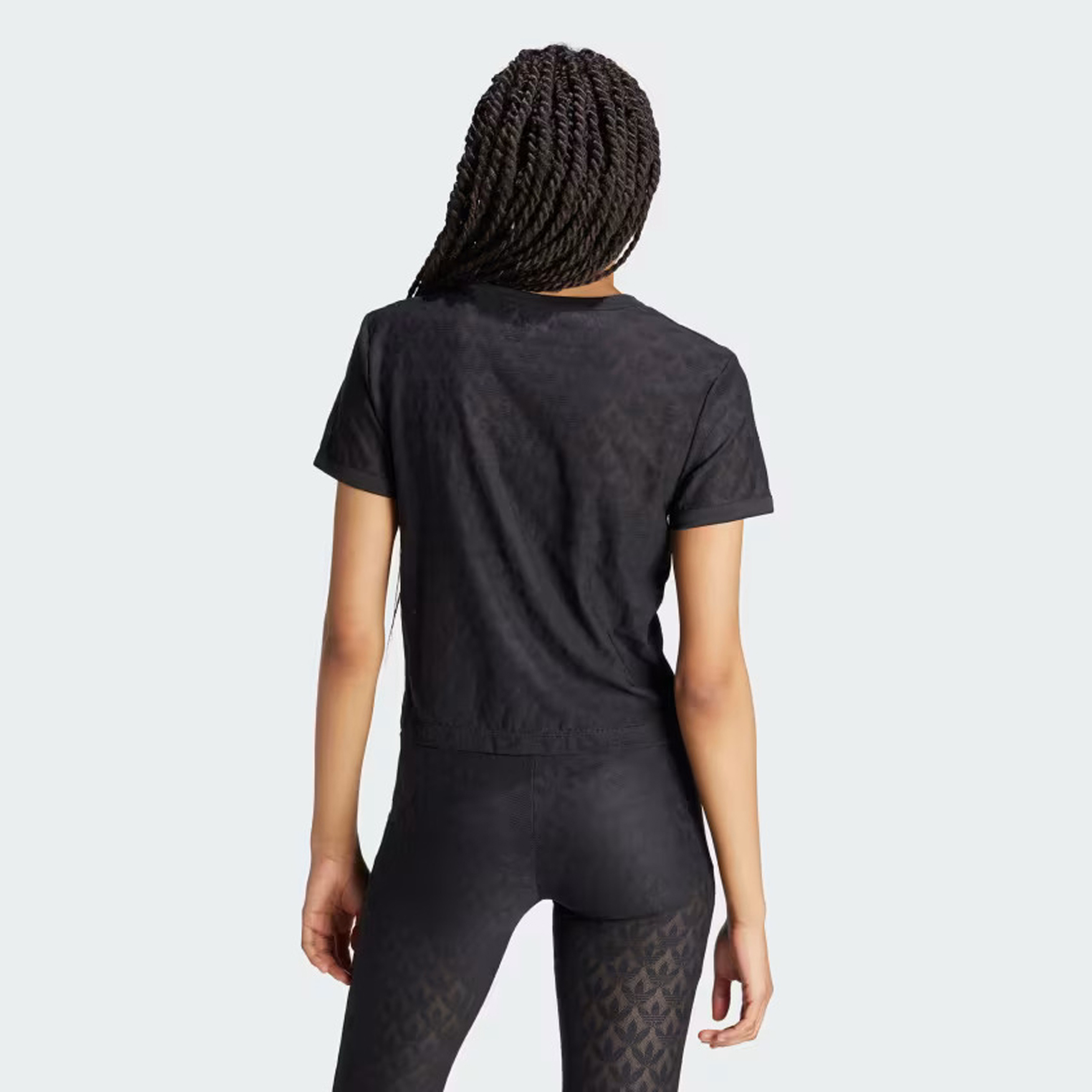 adidas Originals Lace Crop Kadın Siyah T-Shirt