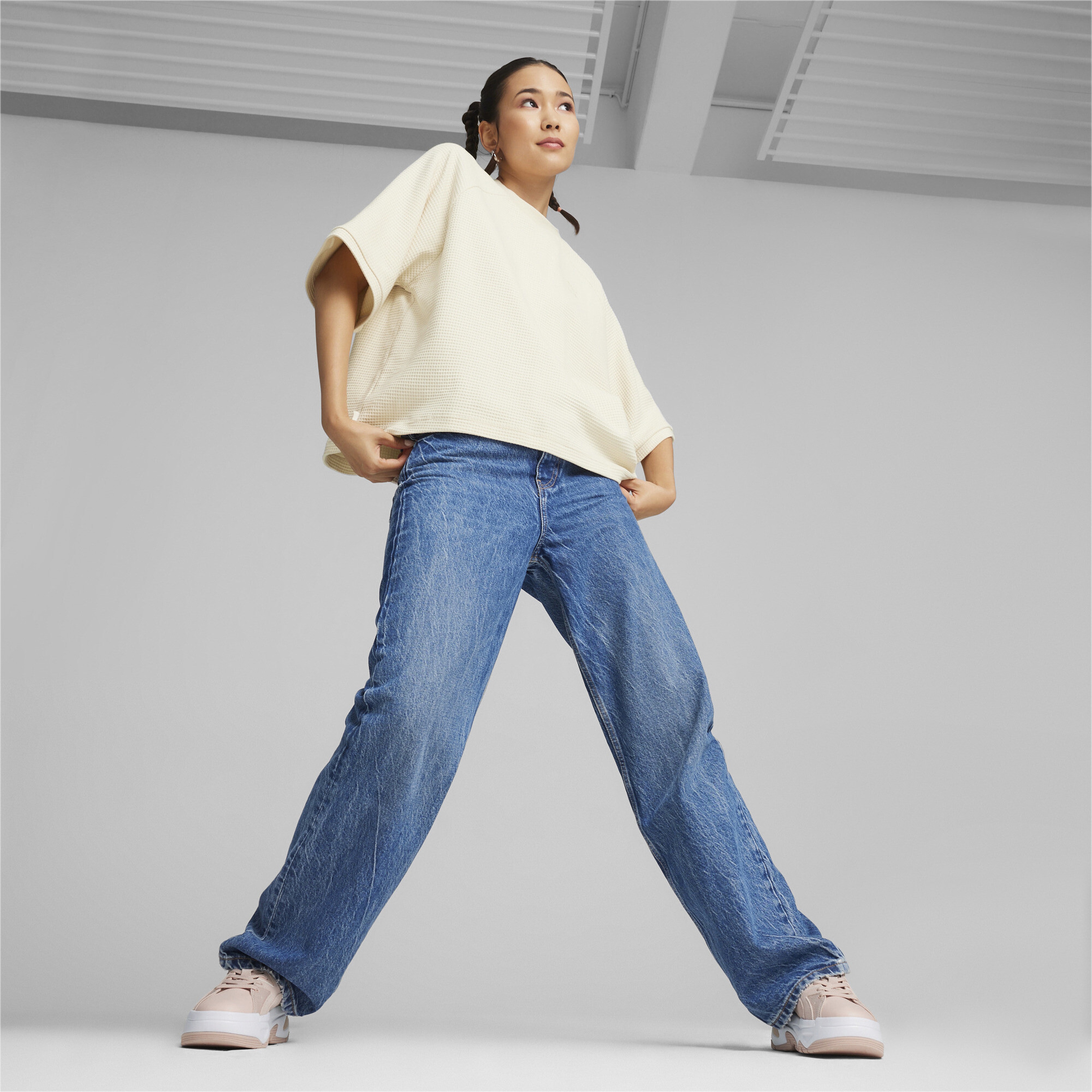 Puma infuse Relaxed Kadın Krem T-Shirt