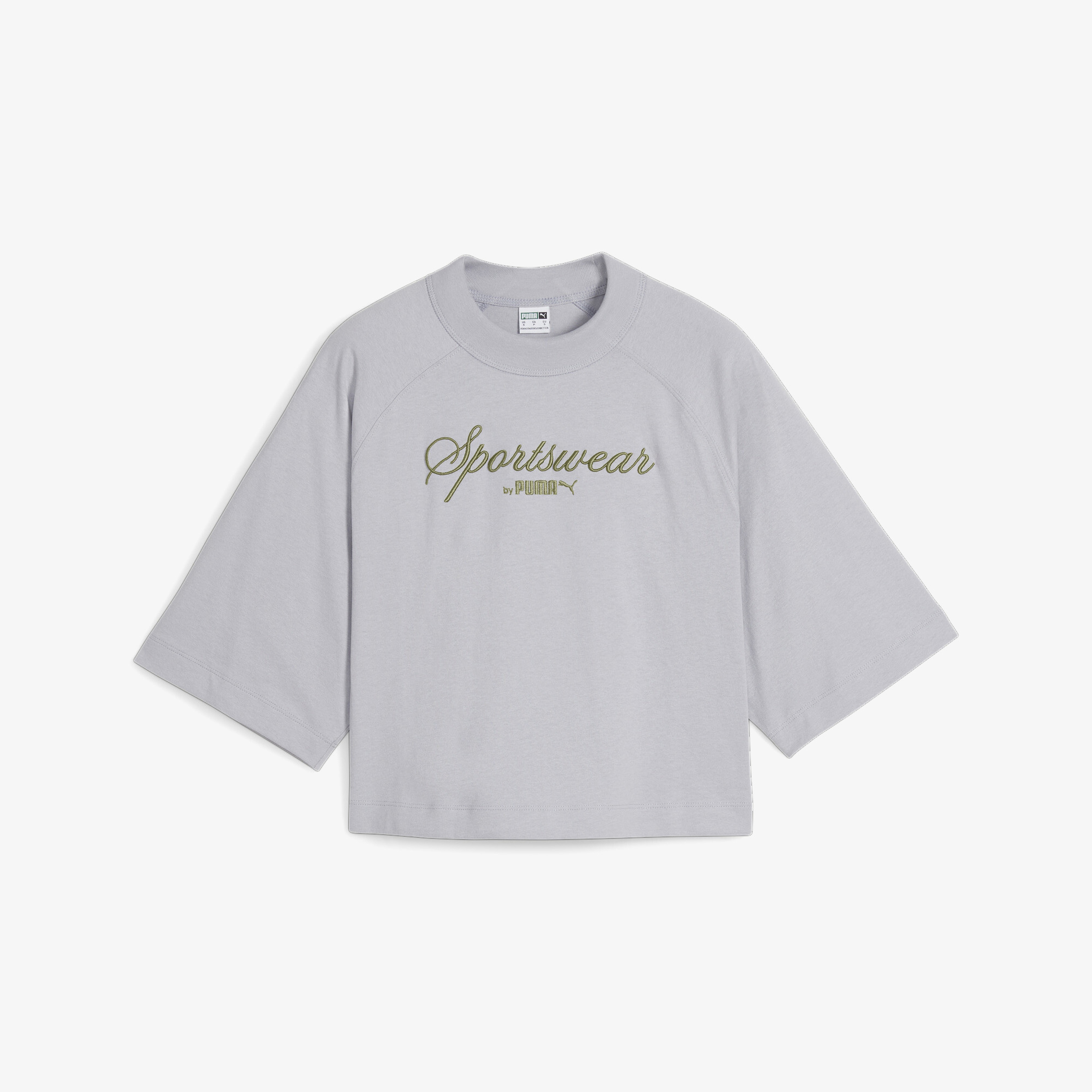 Puma Classics+ Oversized Kadın Gri T-Shirt