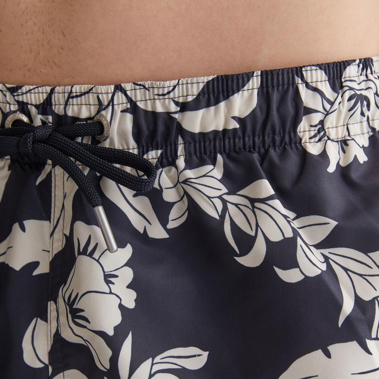 GANT Erkek Lacivert Regular Fit Desenli Mayo Şort