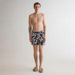 GANT Erkek Lacivert Regular Fit Desenli Mayo Şort