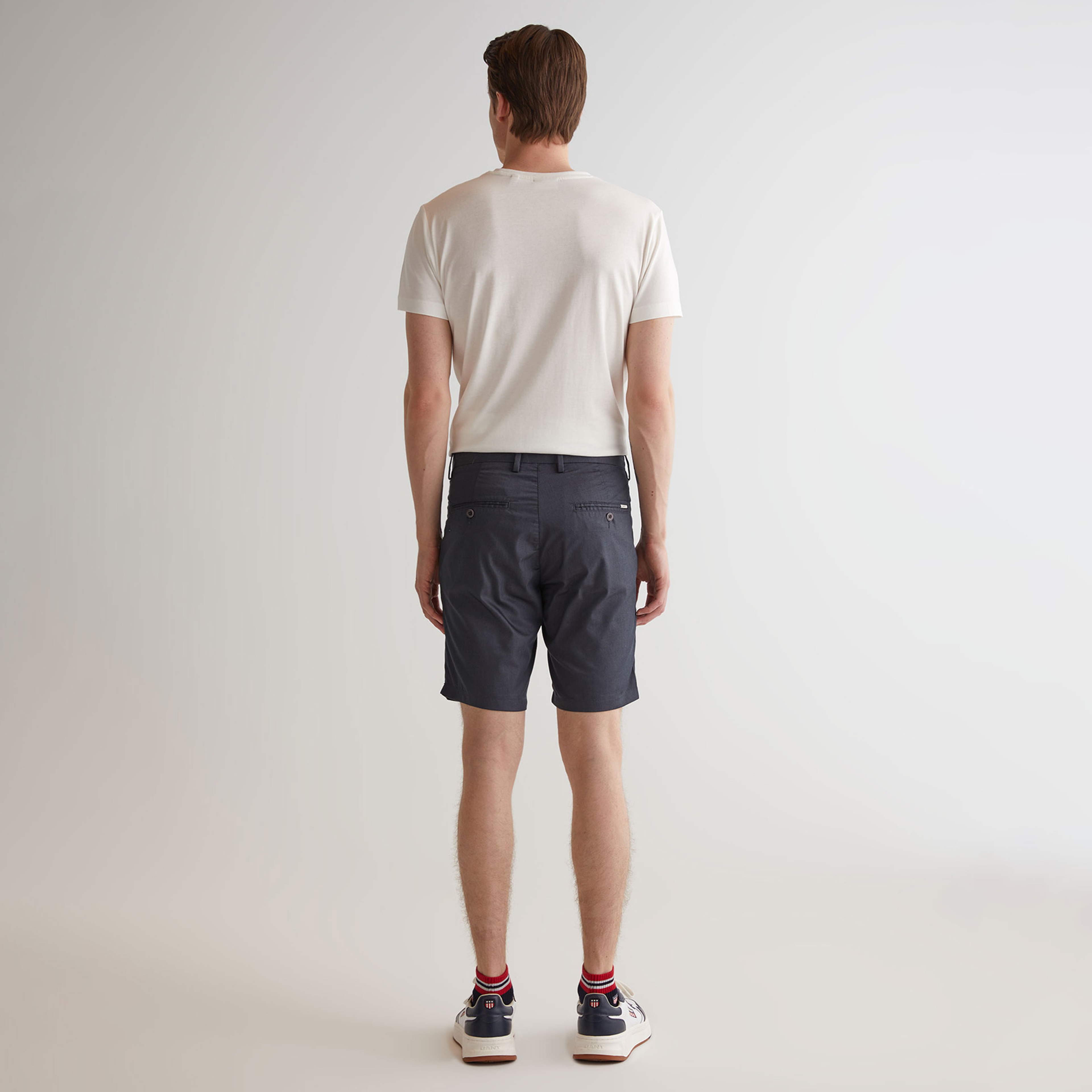 GANT Erkek Gri Slim Fit Şort