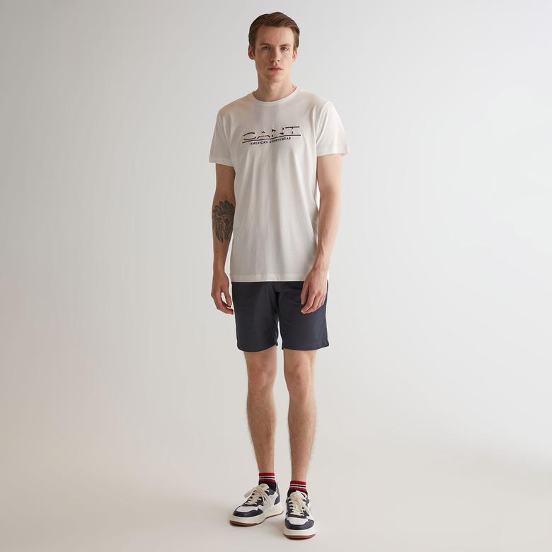 GANT Erkek Gri Slim Fit Şort
