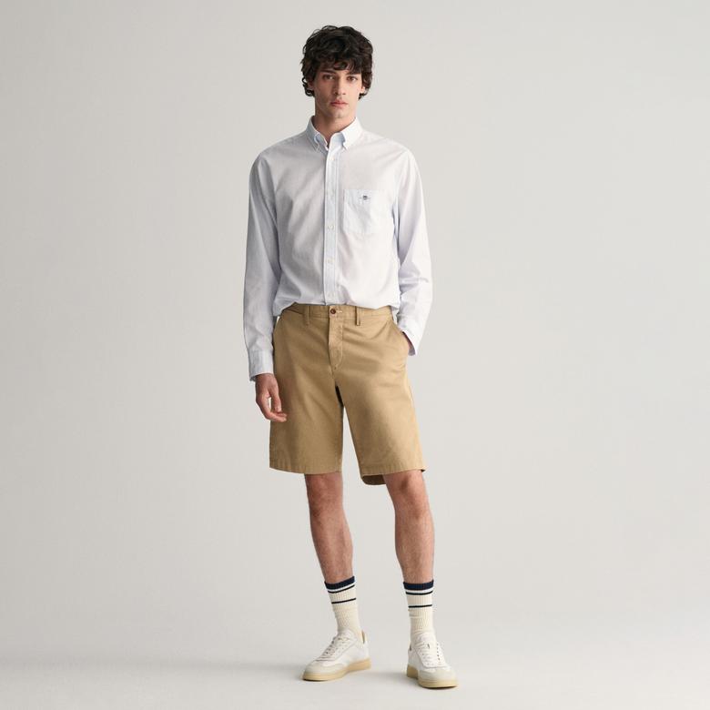 Gant Erkek Bej Relaxed Fit Chino Şort