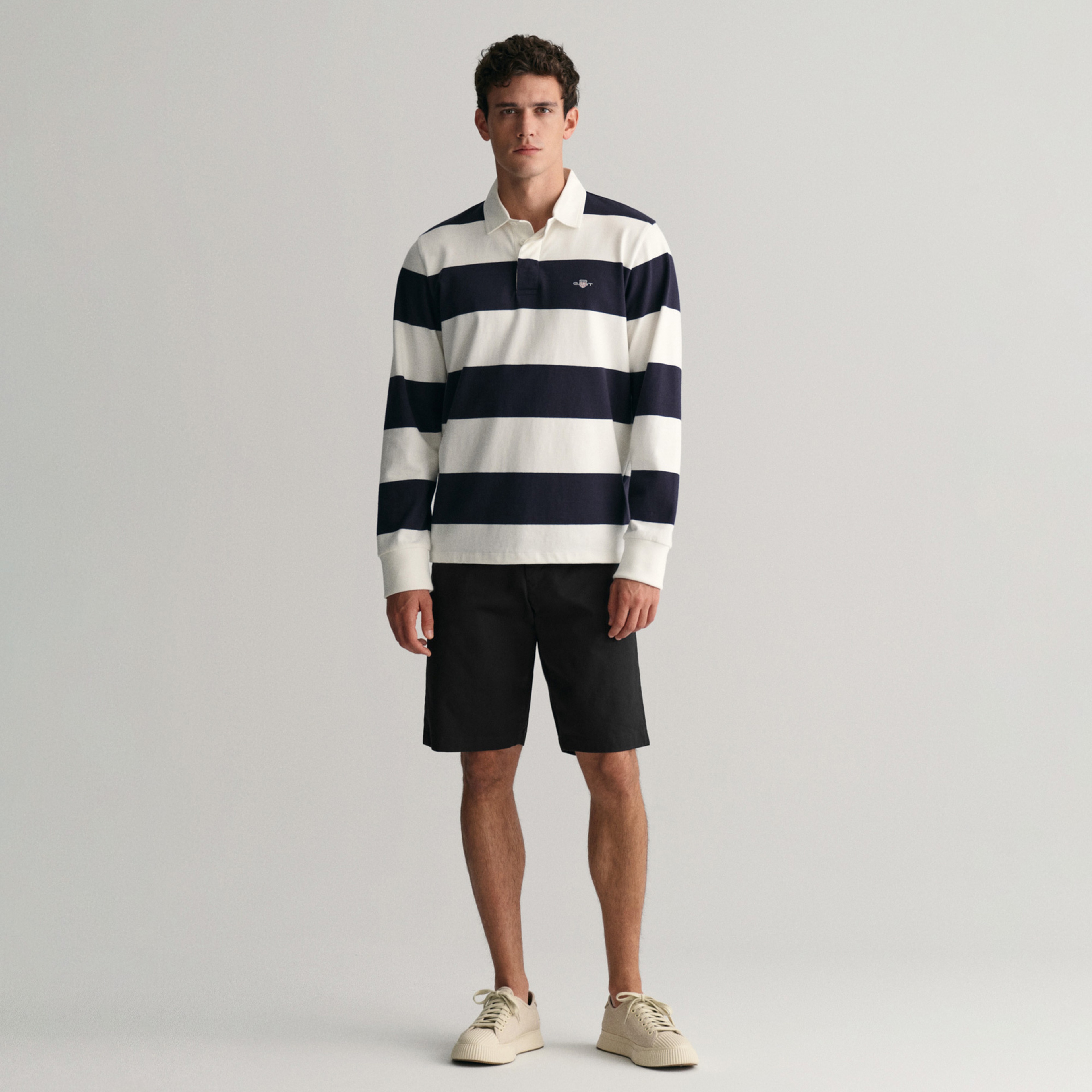 Gant Erkek Siyah Relaxed Fit Chino Şort