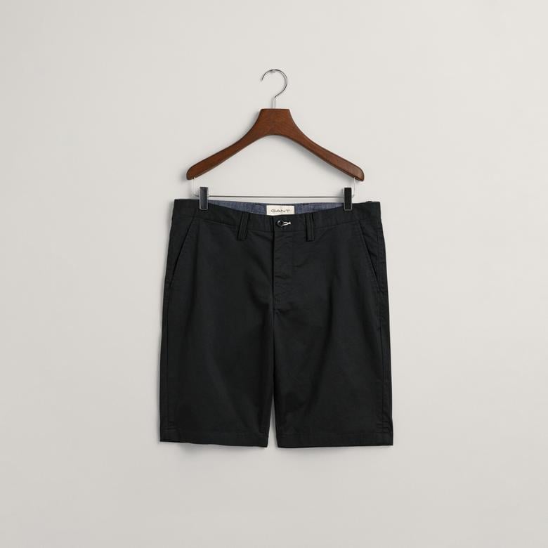 Gant Erkek Siyah Relaxed Fit Chino Şort