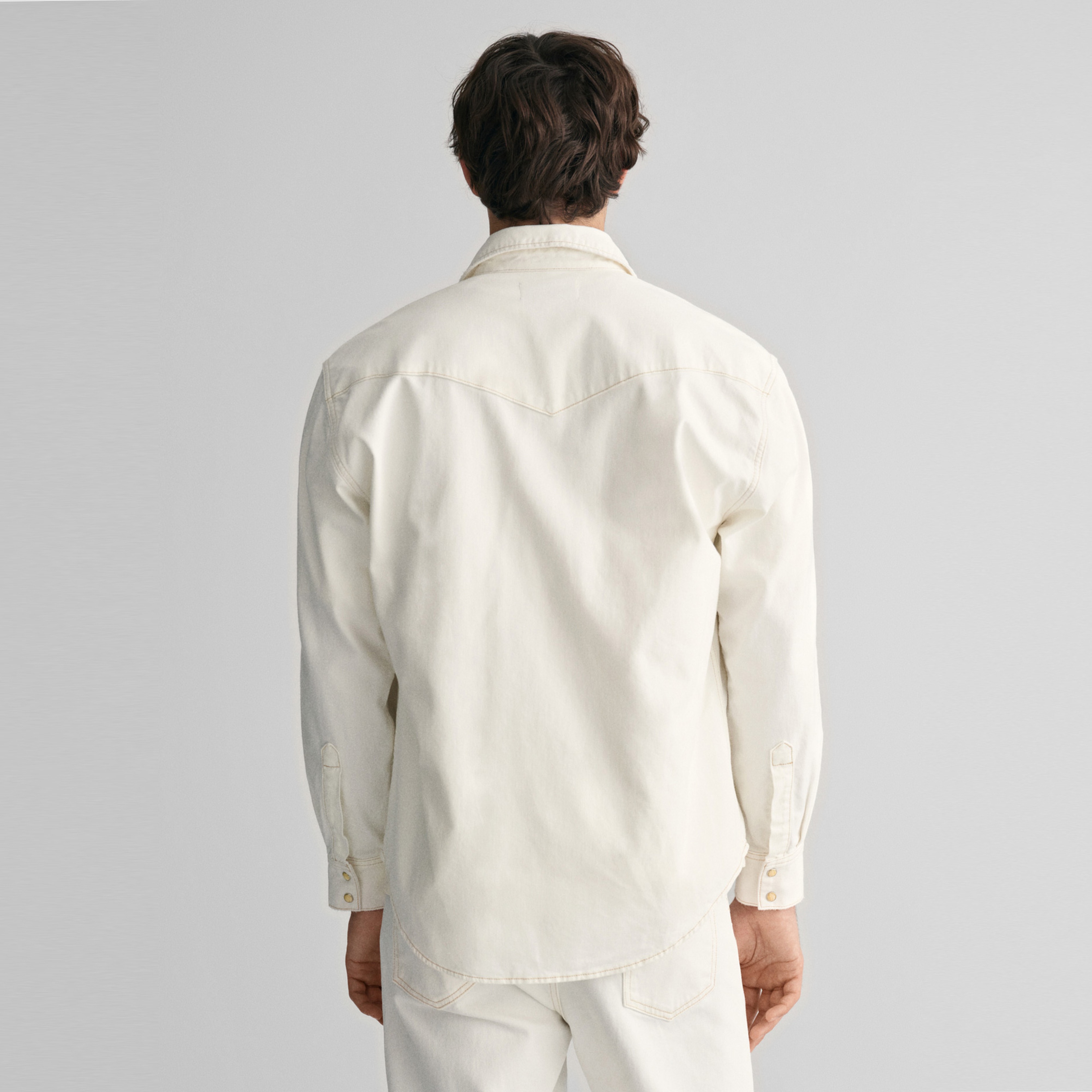 GANT Erkek Bej Relaxed Fit Klasik Yaka Gömlek