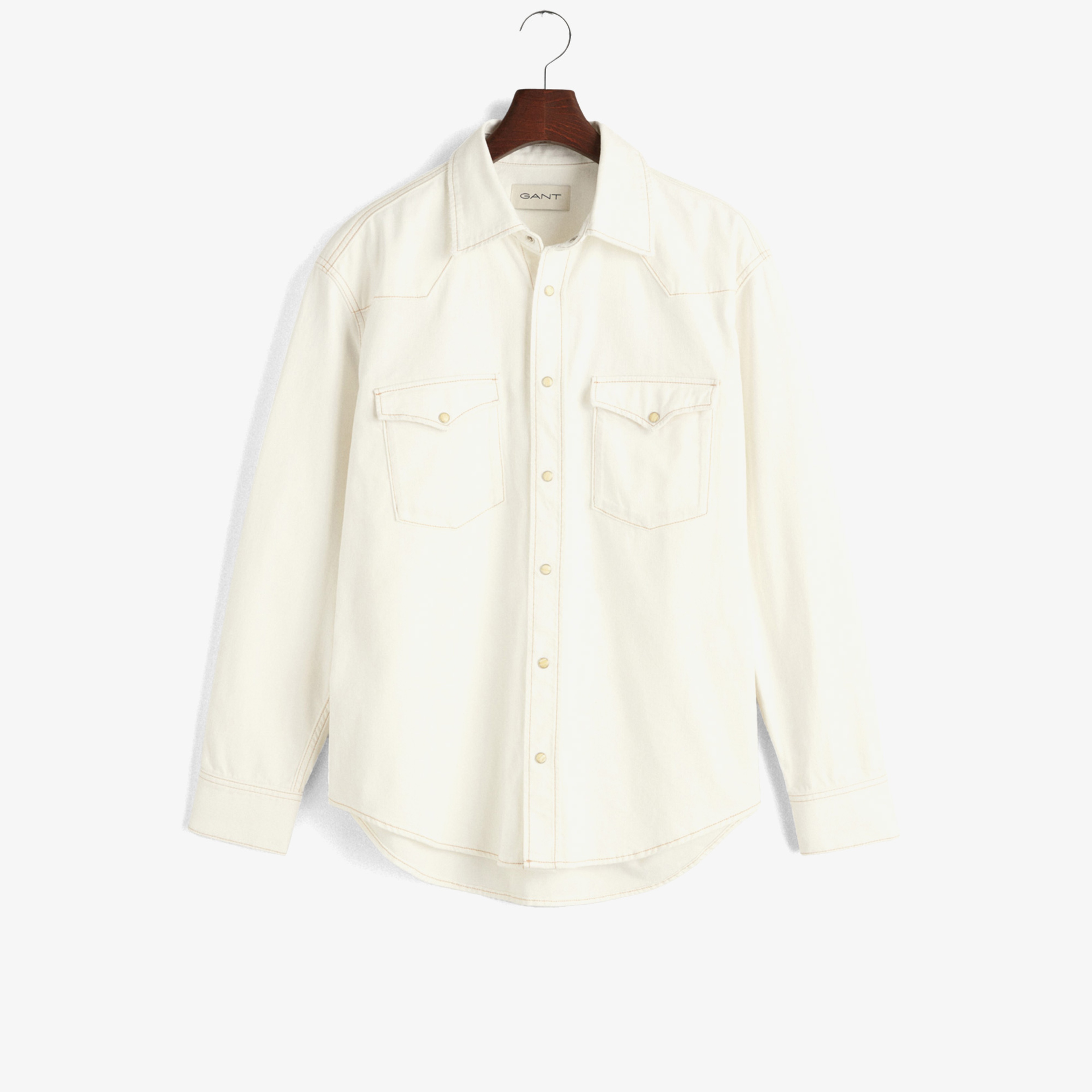 GANT Erkek Bej Relaxed Fit Klasik Yaka Gömlek