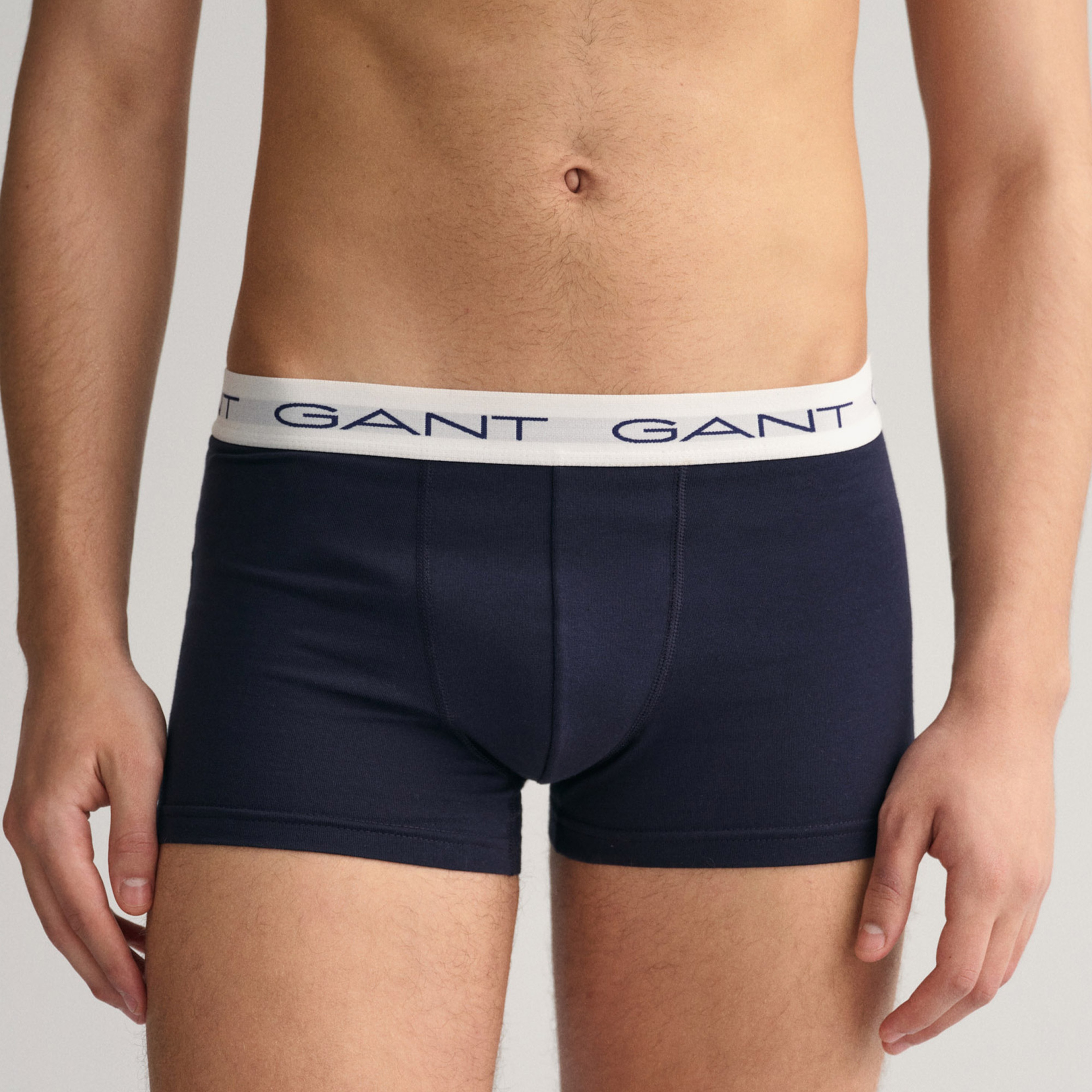 GANT Erkek Renkli Slim Fit Logolu 3'lü Boxer