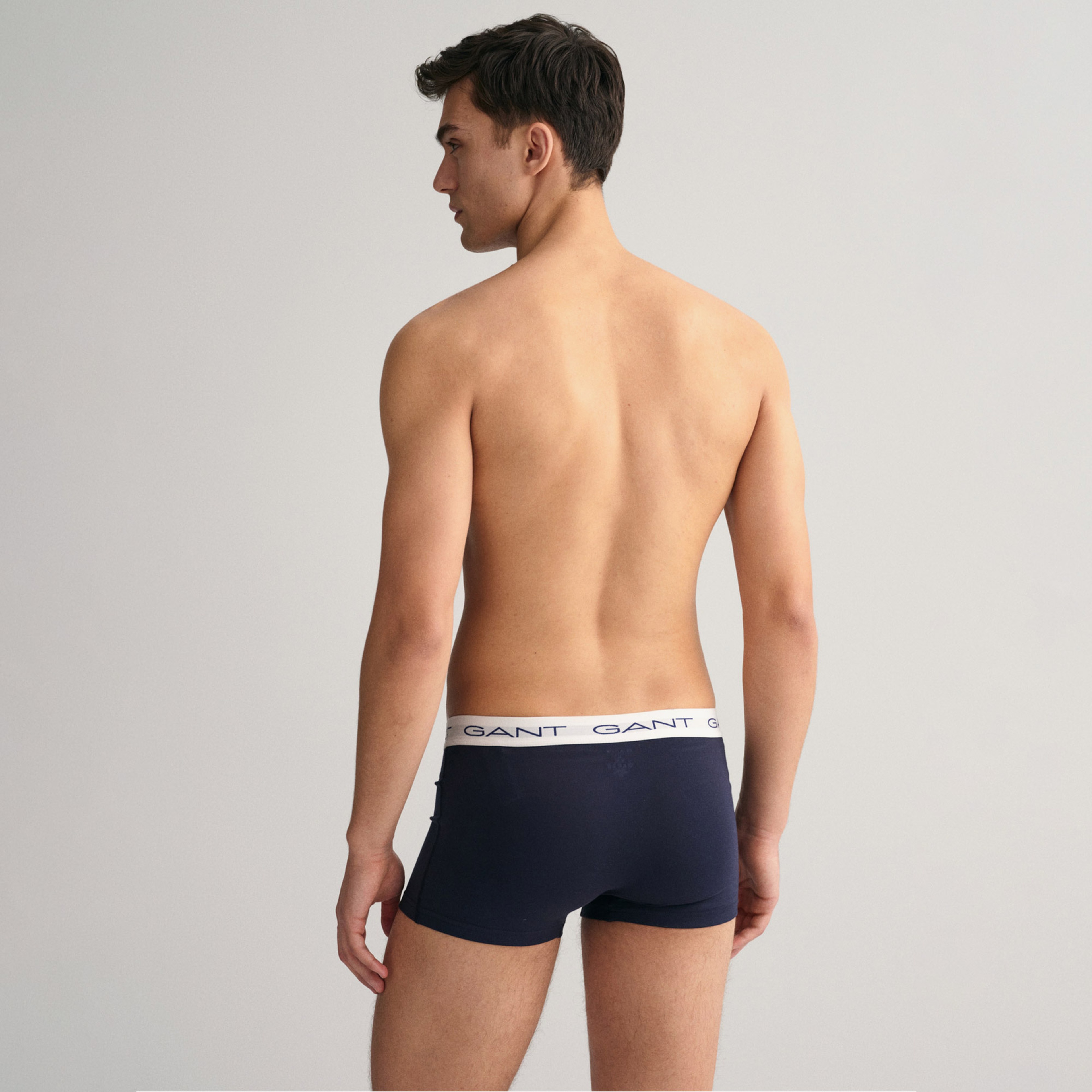 GANT Erkek Renkli Slim Fit Logolu 3'lü Boxer