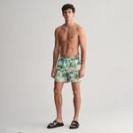 GANT Erkek Yeşil Regular Fit Desenli Mayo Şort