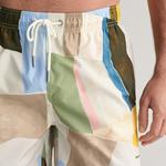 GANT Erkek Sarı Regular Fit Desenli Mayo Şort