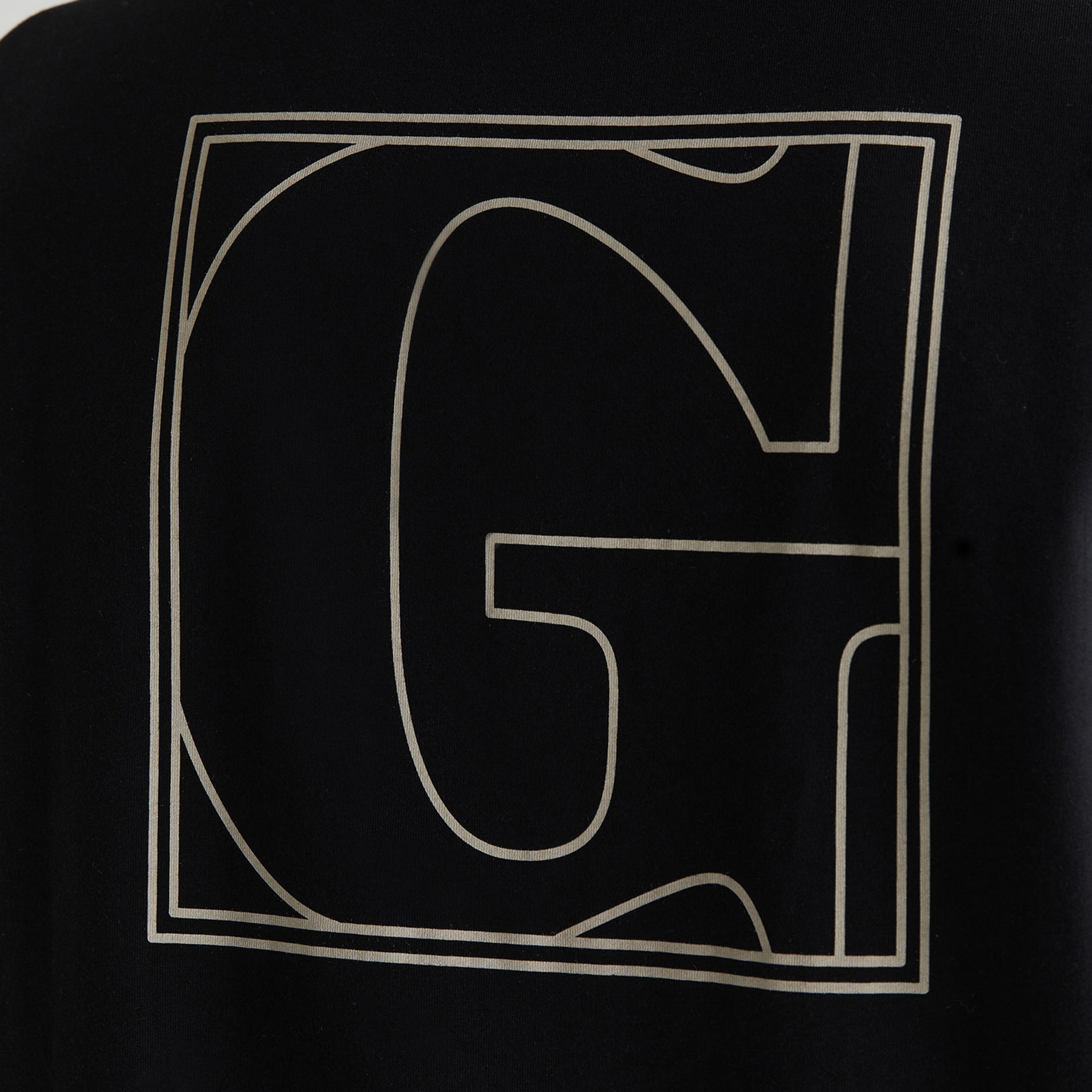 GANT Erkek Siyah Regular Fit Bisiklet Yaka Logolu T-shirt
