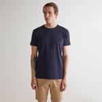 Gant Erkek Lacivert Slim Fit Bisiklet Yaka T-Shirt