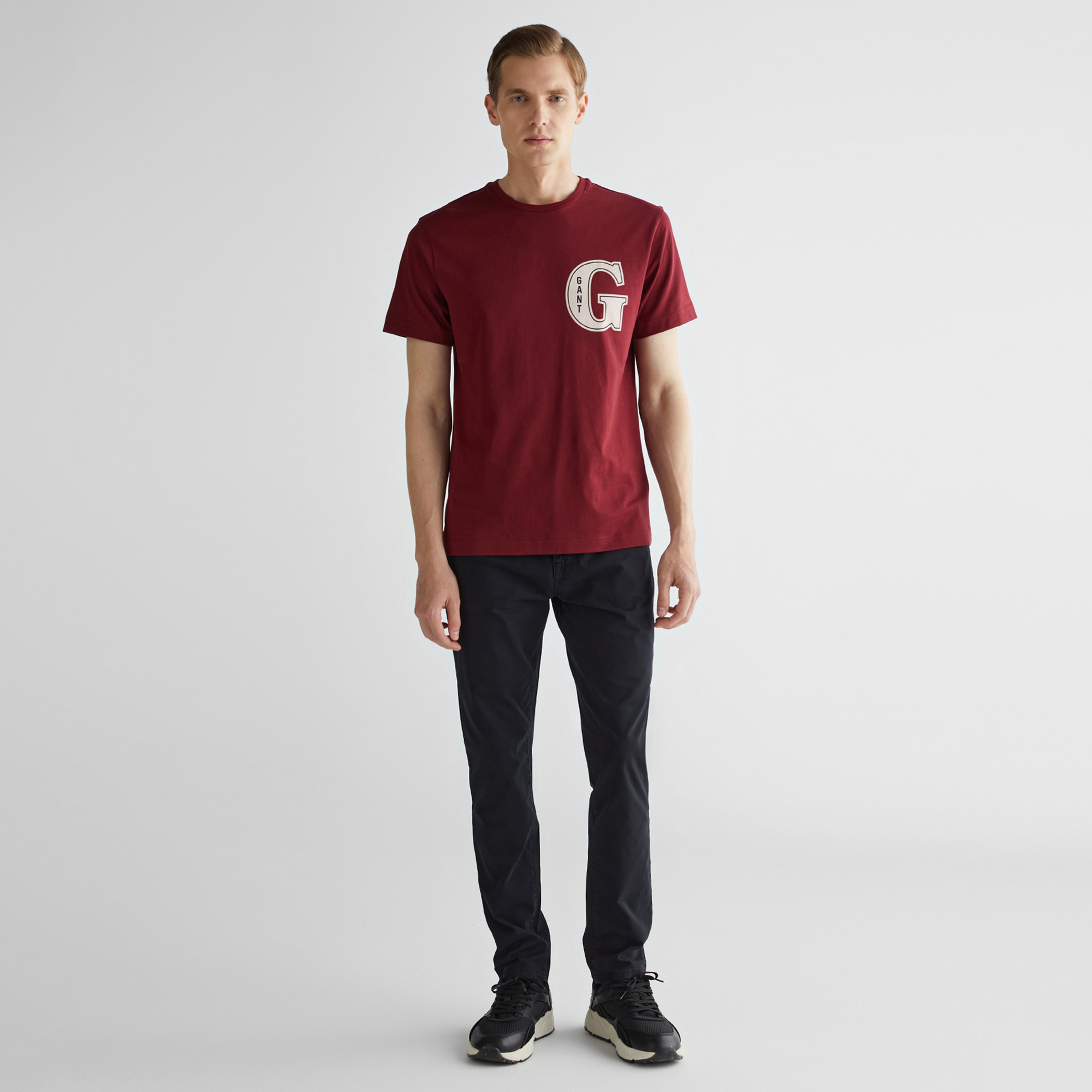 GANT Erkek Siyah Regular Fit Pantolon