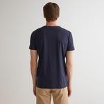 Gant Erkek Lacivert Slim Fit Bisiklet Yaka T-Shirt