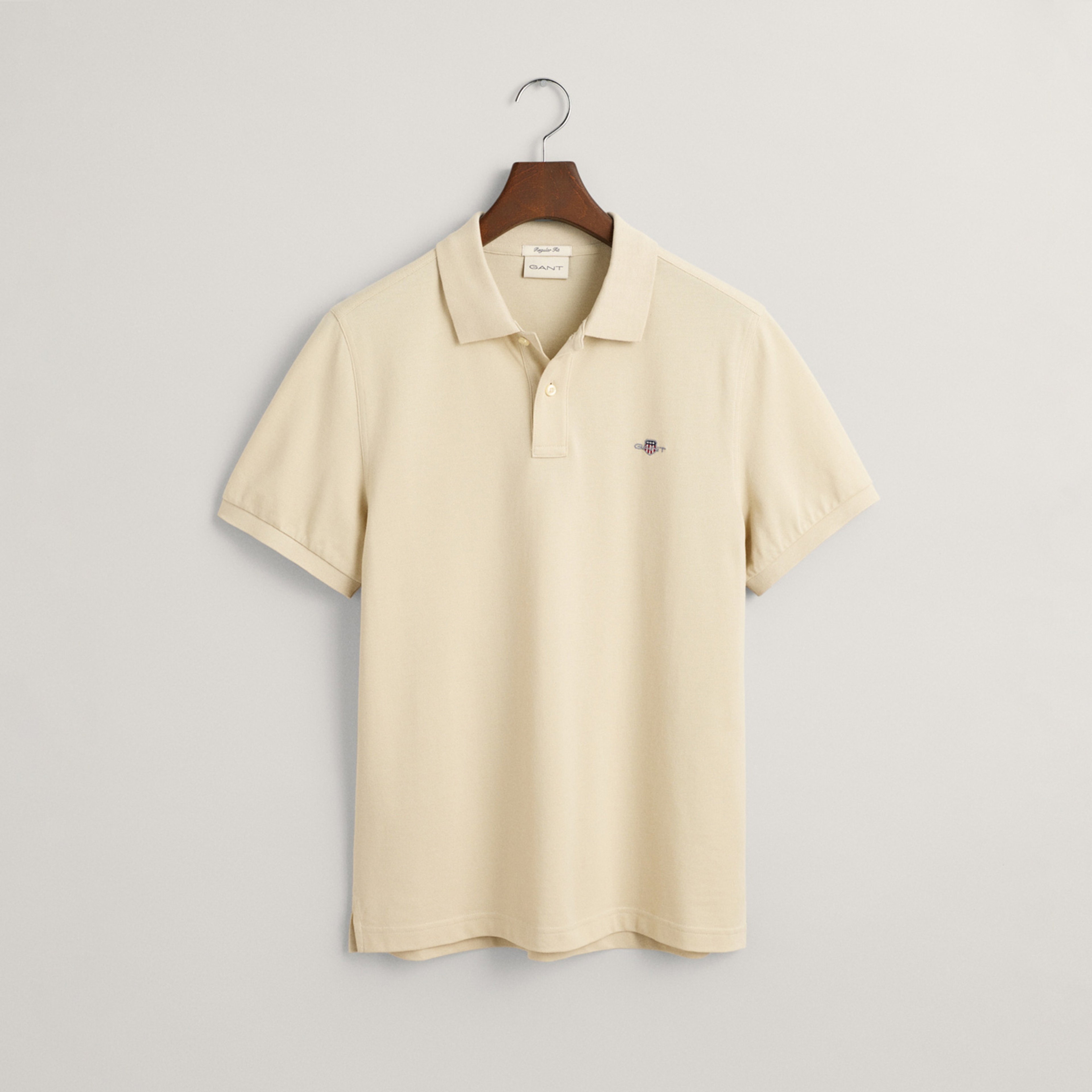 GANT Erkek Bej Regular Fit Polo