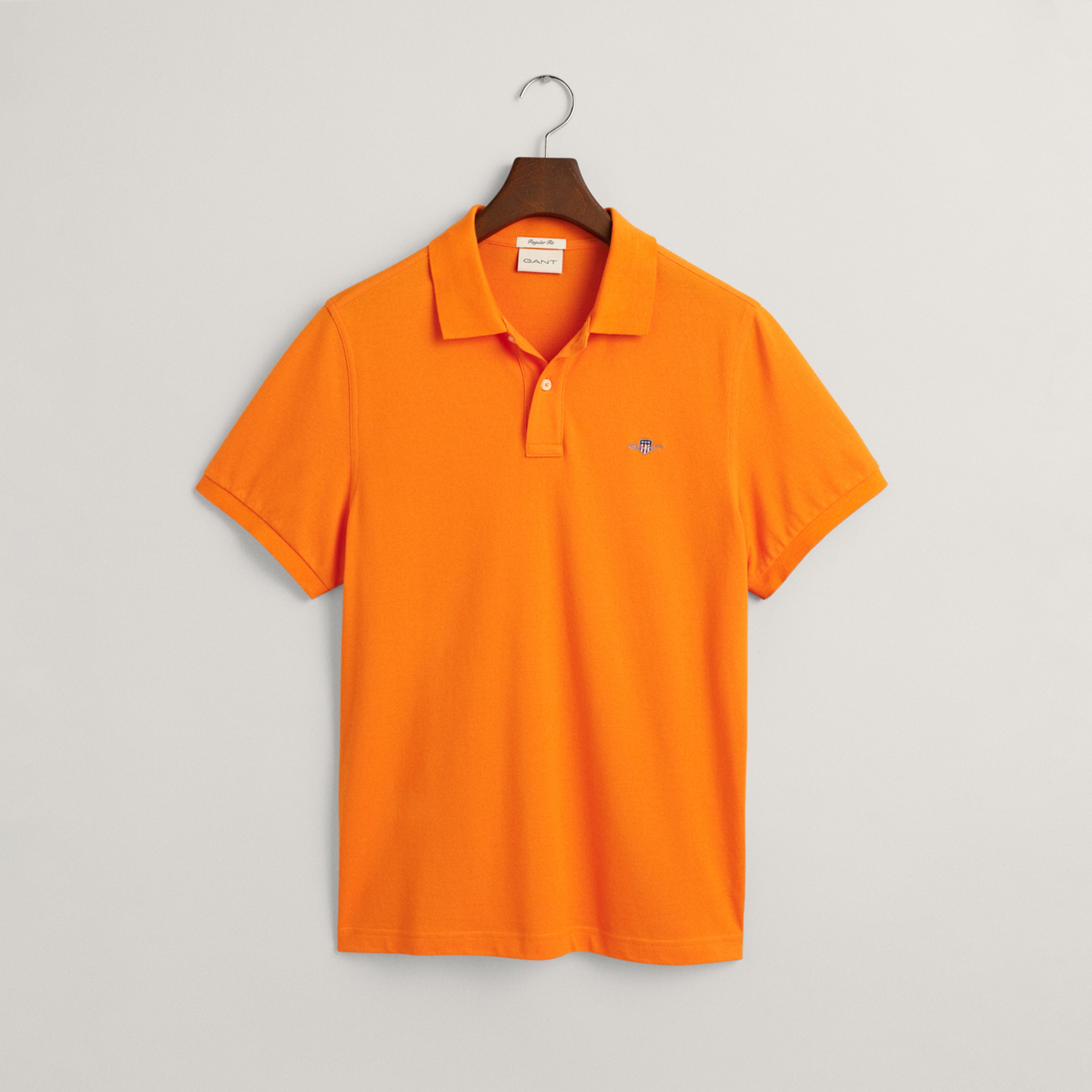 GANT Erkek Turuncu Regular Fit Polo