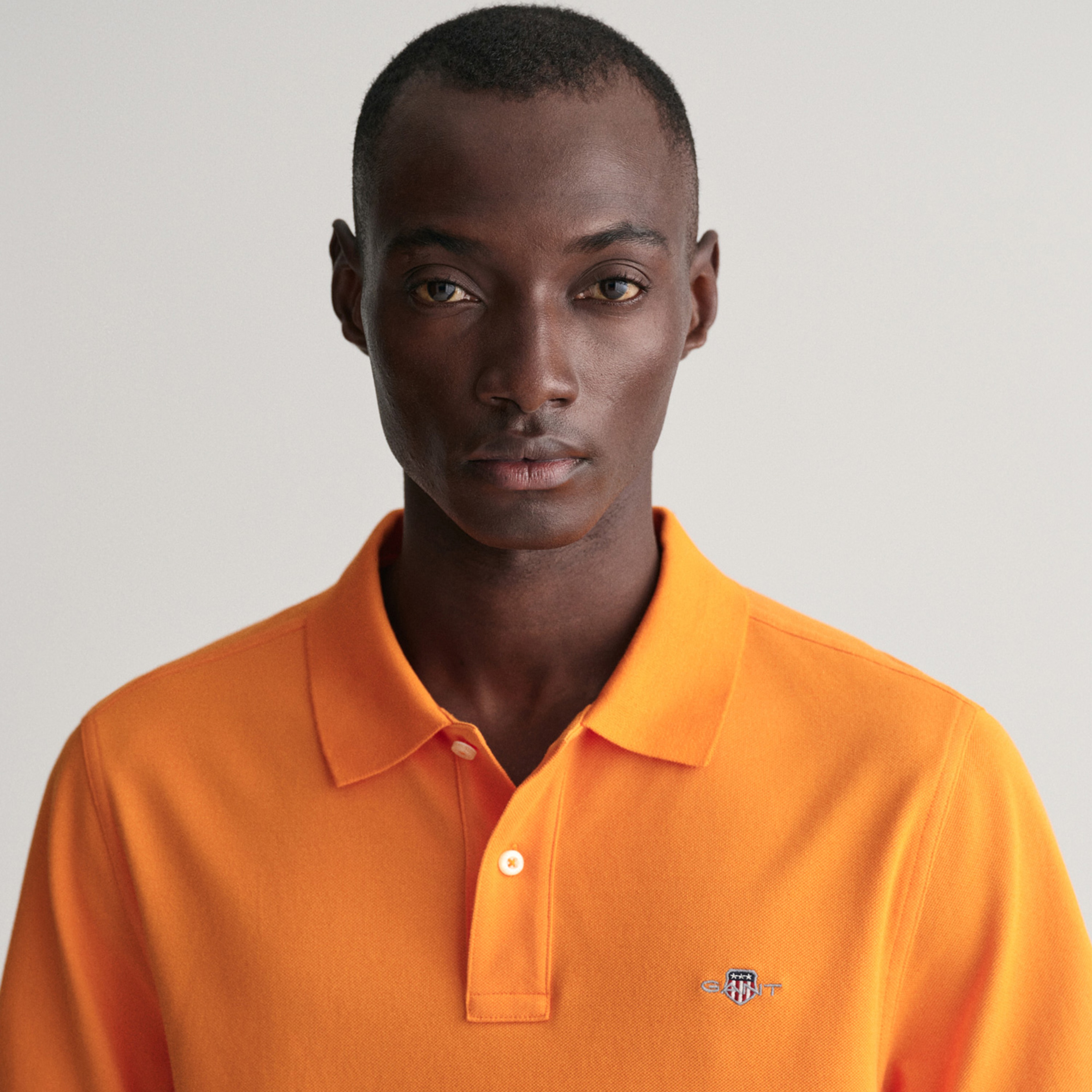 GANT Erkek Turuncu Regular Fit Polo