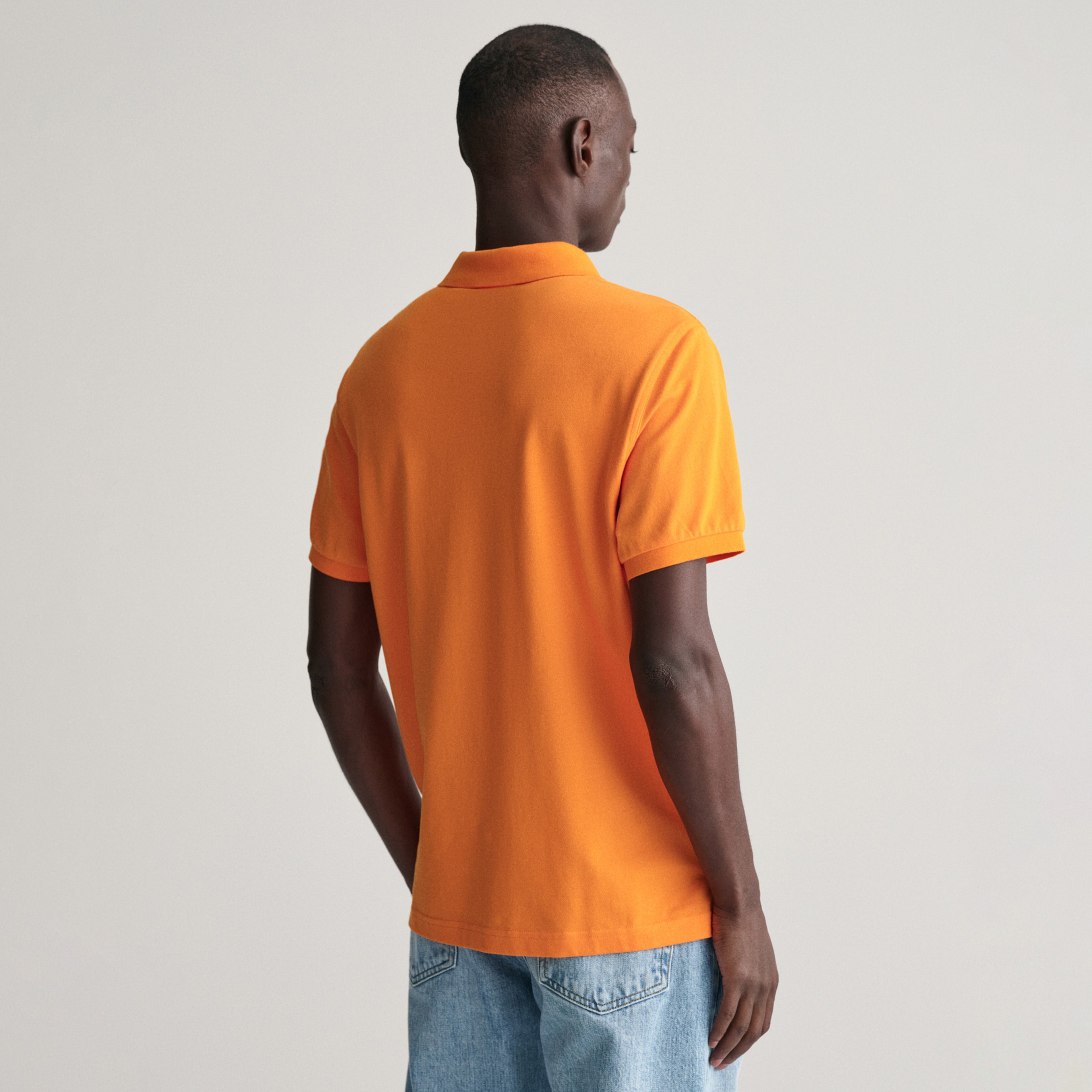 GANT Erkek Turuncu Regular Fit Polo