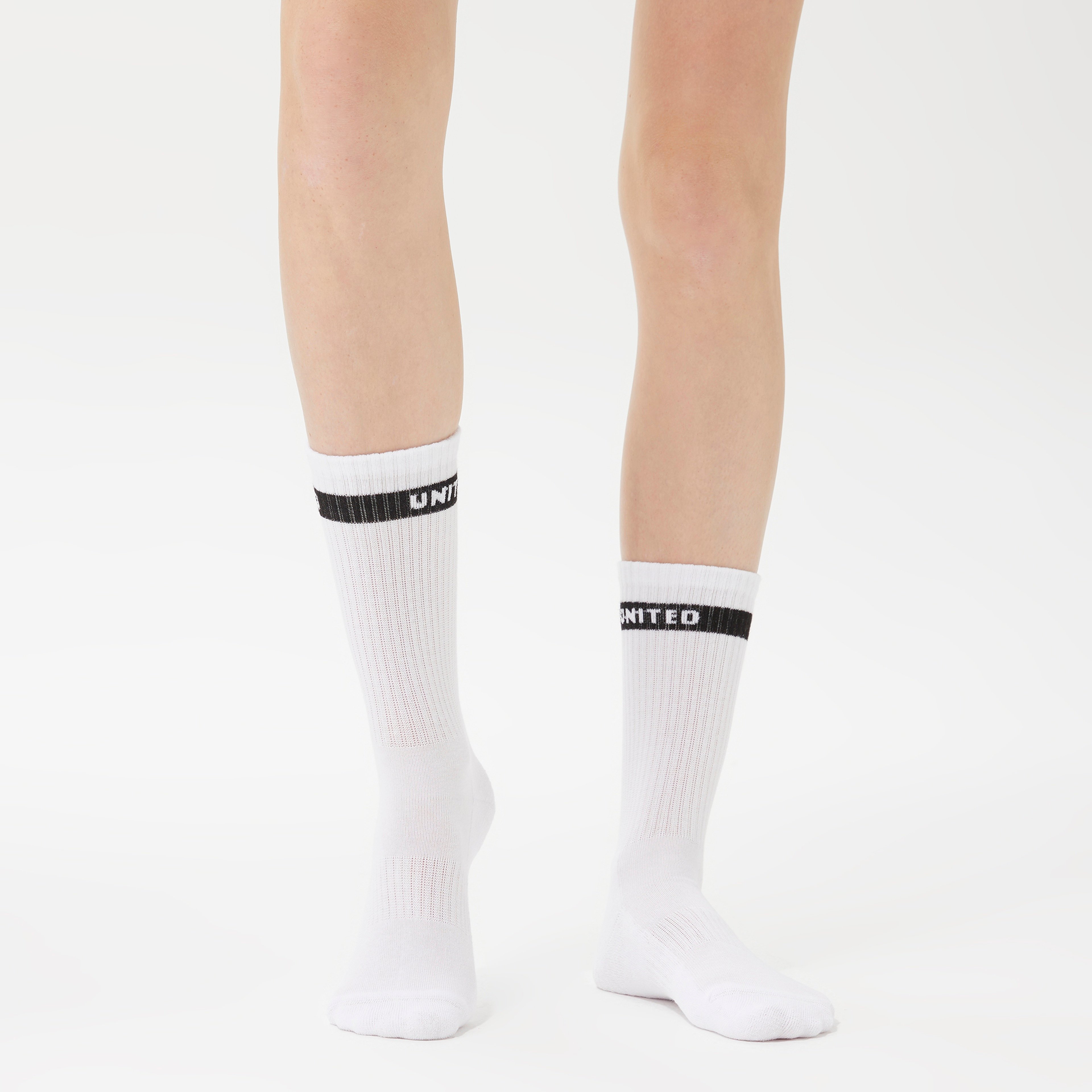UNITED4 Kadın Beyaz 3'lü Çorap