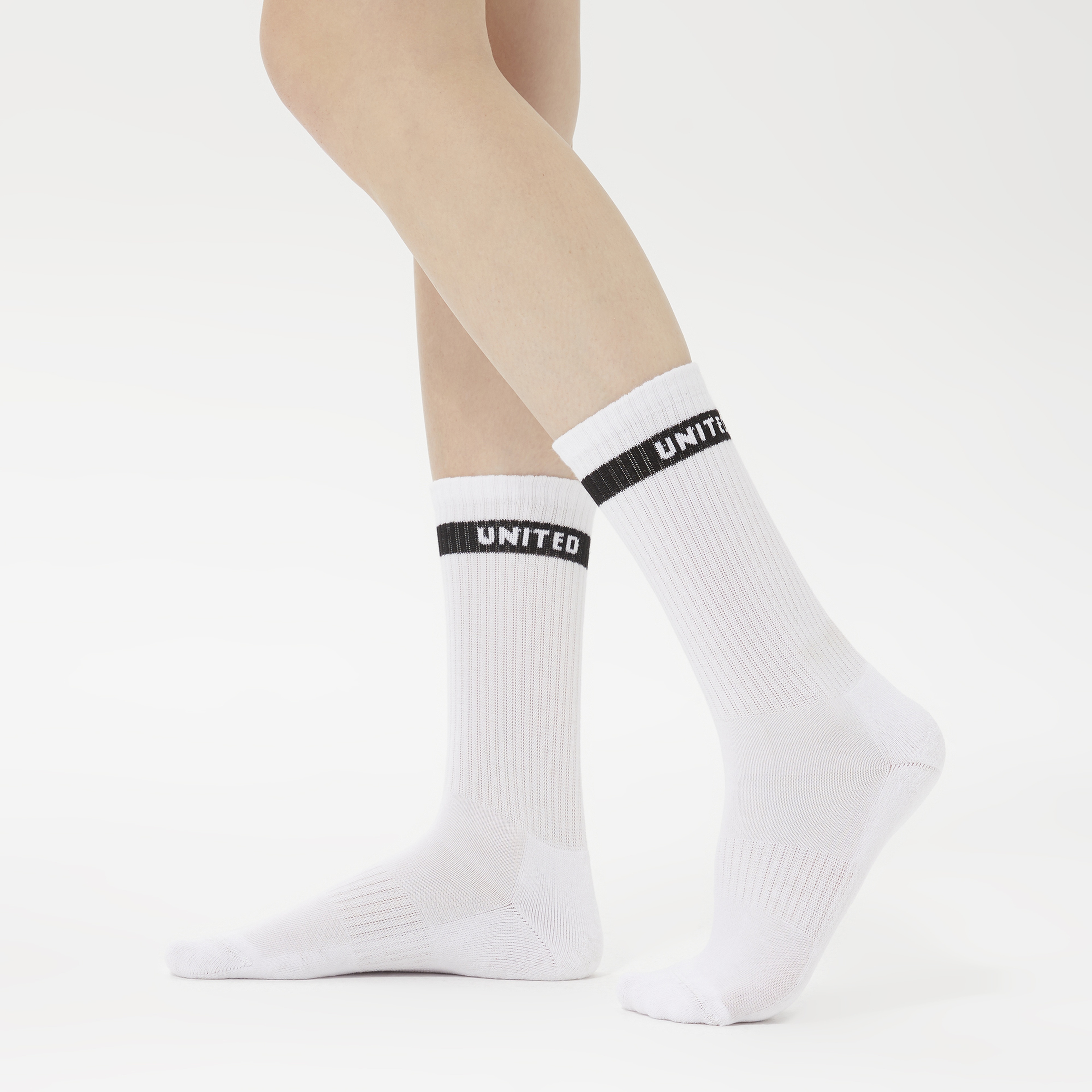 UNITED4 Kadın Beyaz 3'lü Çorap