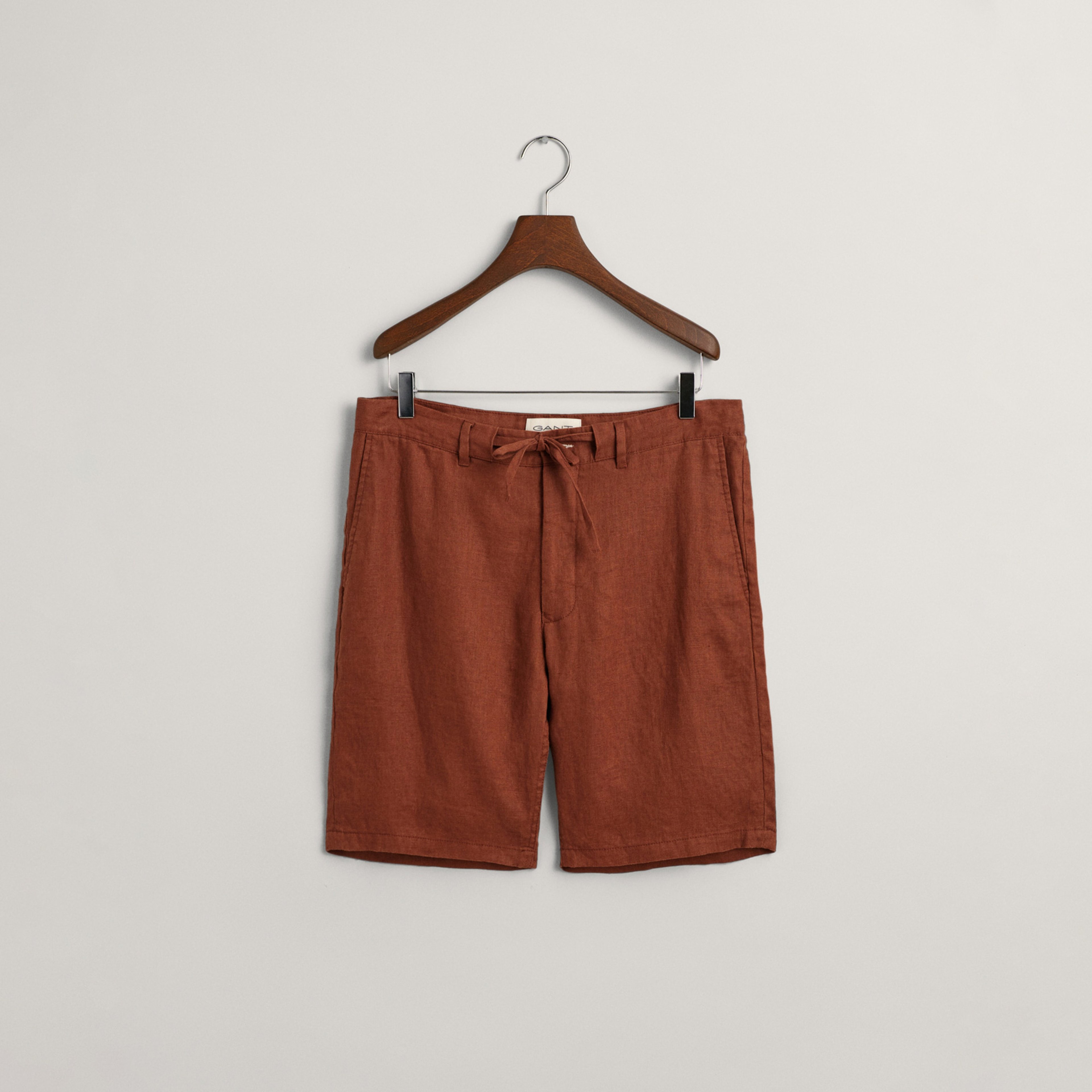 GANT Erkek Kahverengi Relaxed Fit Keten Şort