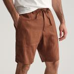 GANT Erkek Kahverengi Relaxed Fit Keten Şort