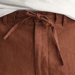 GANT Erkek Kahverengi Relaxed Fit Keten Şort