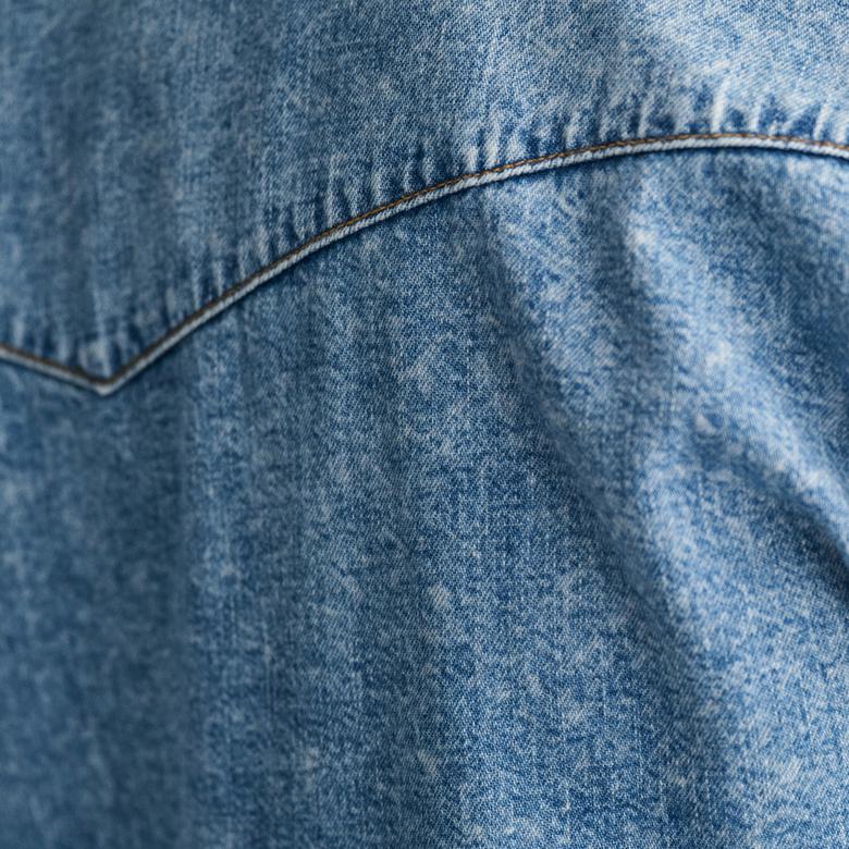 GANT Erkek Mavi Relaxed Fit Klasik Yaka Gömlek