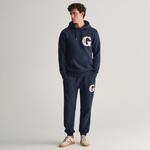 GANT Erkek Lacivert Regular Fit Logolu Eşofman Altı